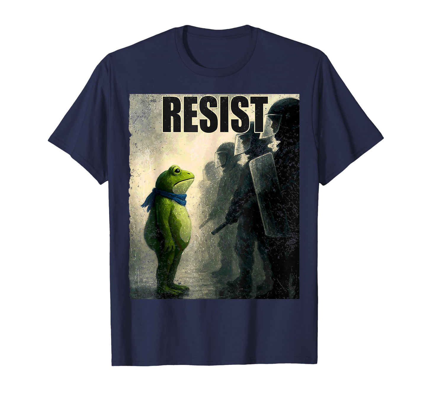 Portland 2025 Resist Portland Frog Protest Art for Men Women T-Shirt