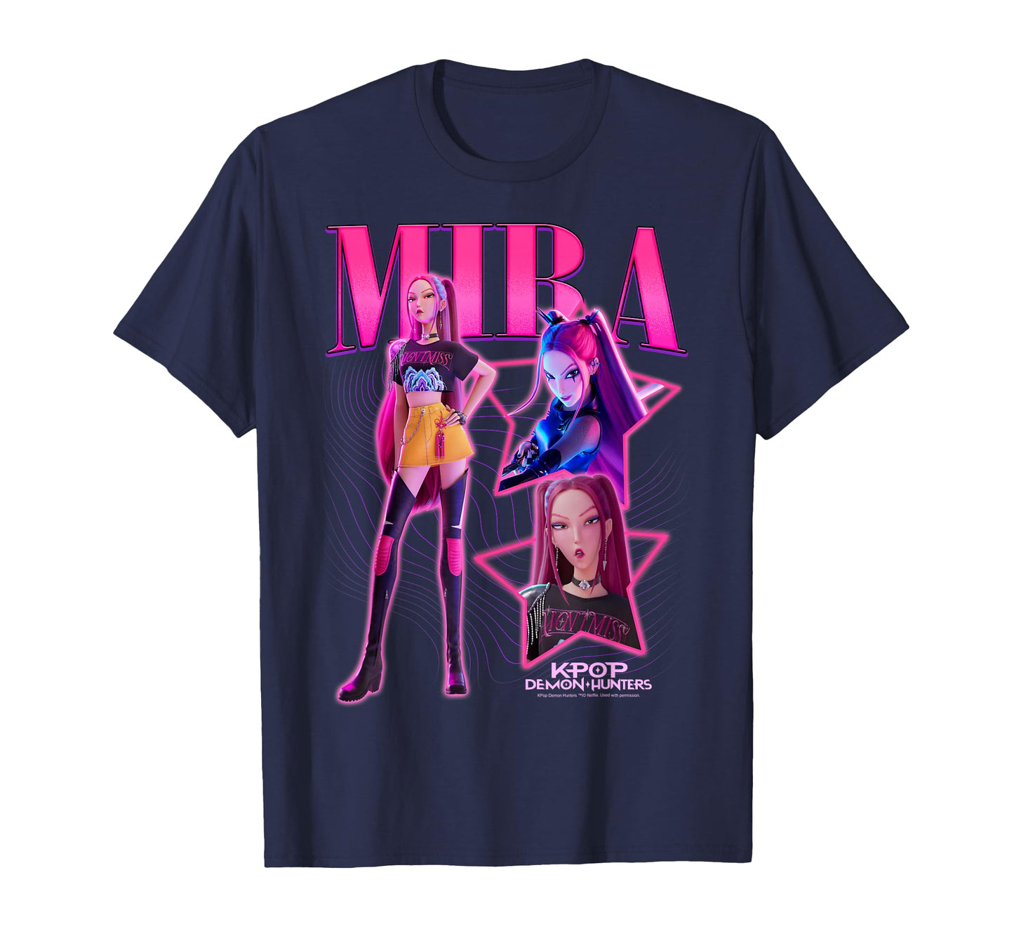 Kpop Demon Hunters Halloween Mira Showcase Y2K Style Poster T-Shirt