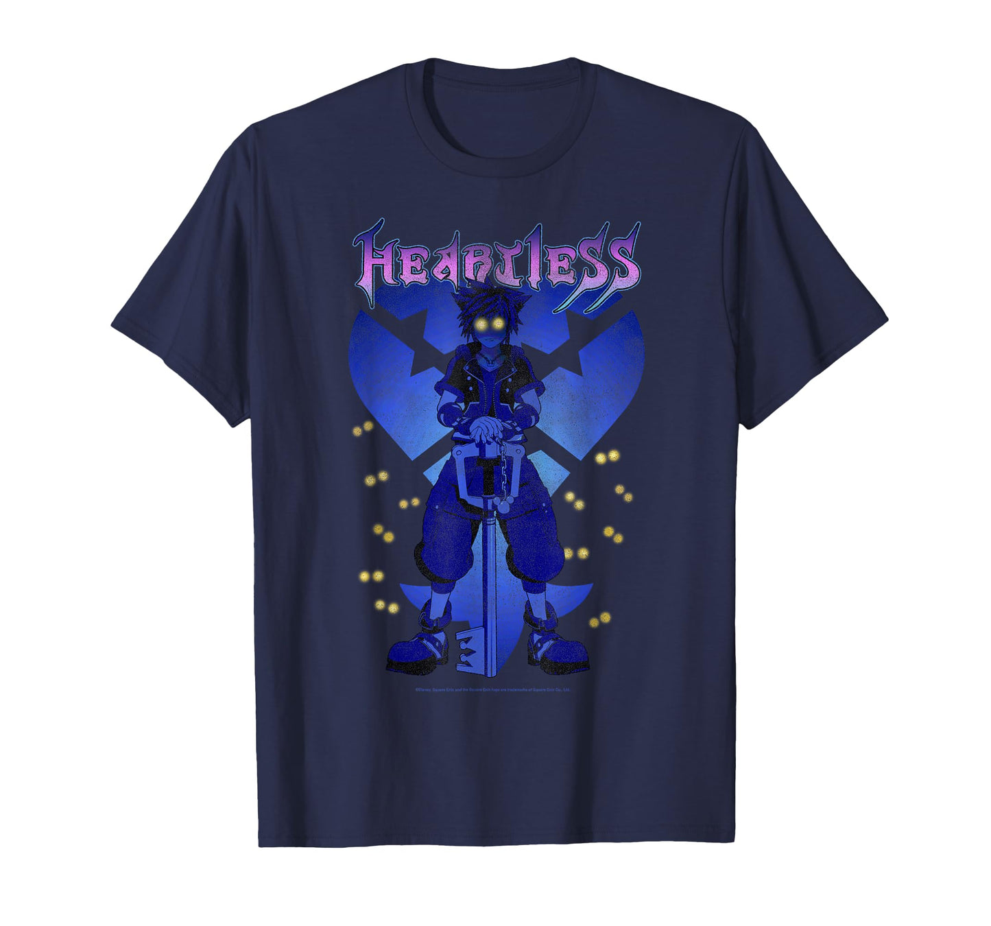 Disney Kingdom Hearts Sora Nouveau Heartless Poster T-Shirt