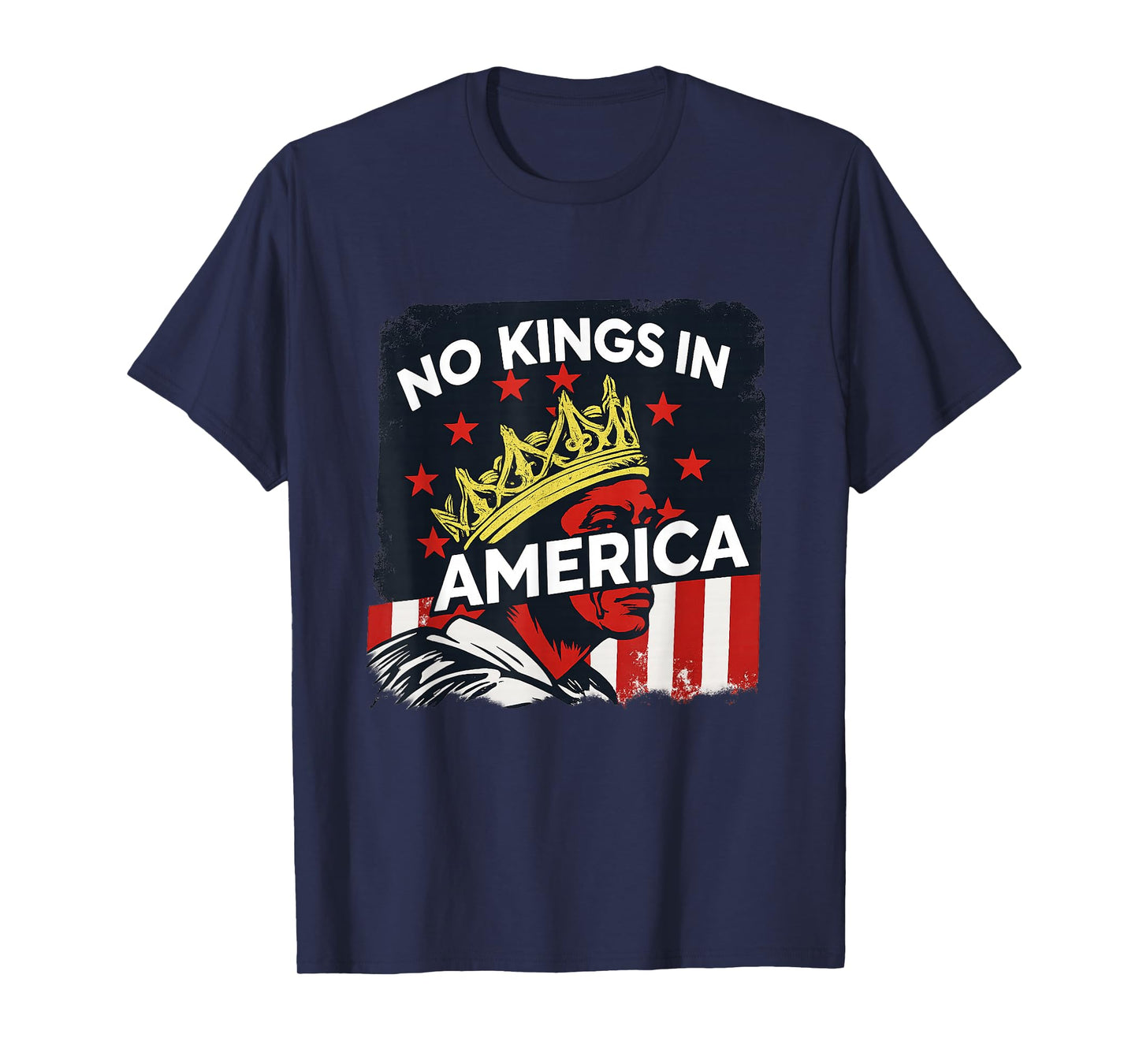 No Kings in America Freedom Equality Liberty Quote T-Shirt