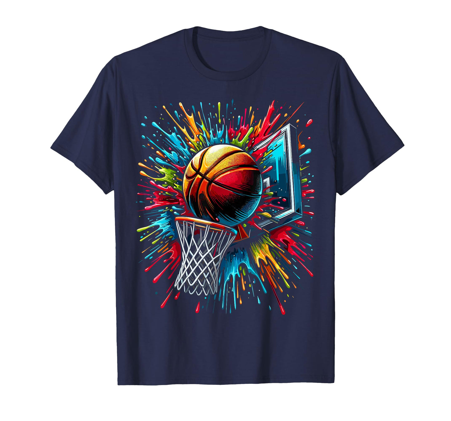 Colorful Basketball Hoop T-Shirt