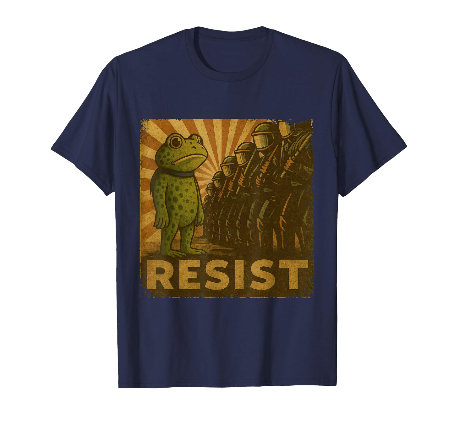 Portland Frog Protest Propaganda Poster Resist Activist T-Shirt