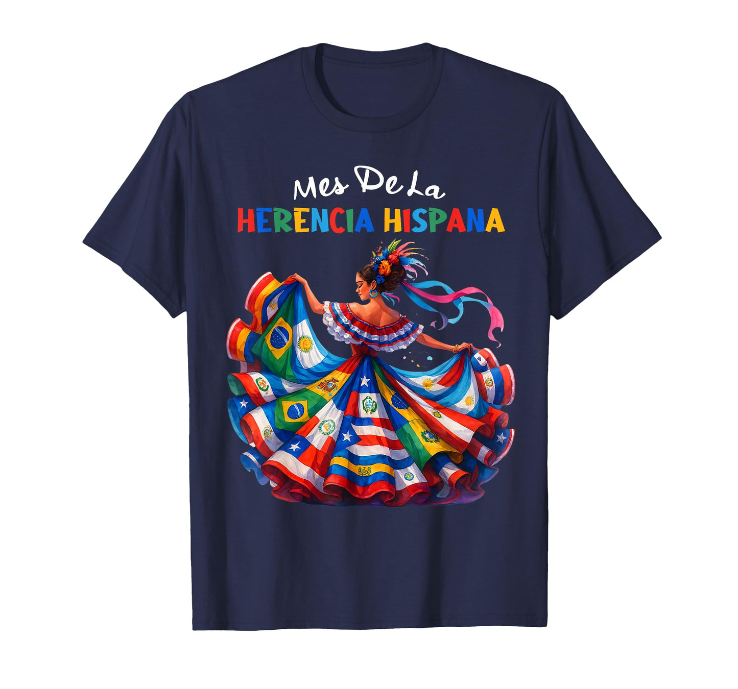 Mes De La Herencia Hispana Hispanic Heritage Month Womeen T-Shirt
