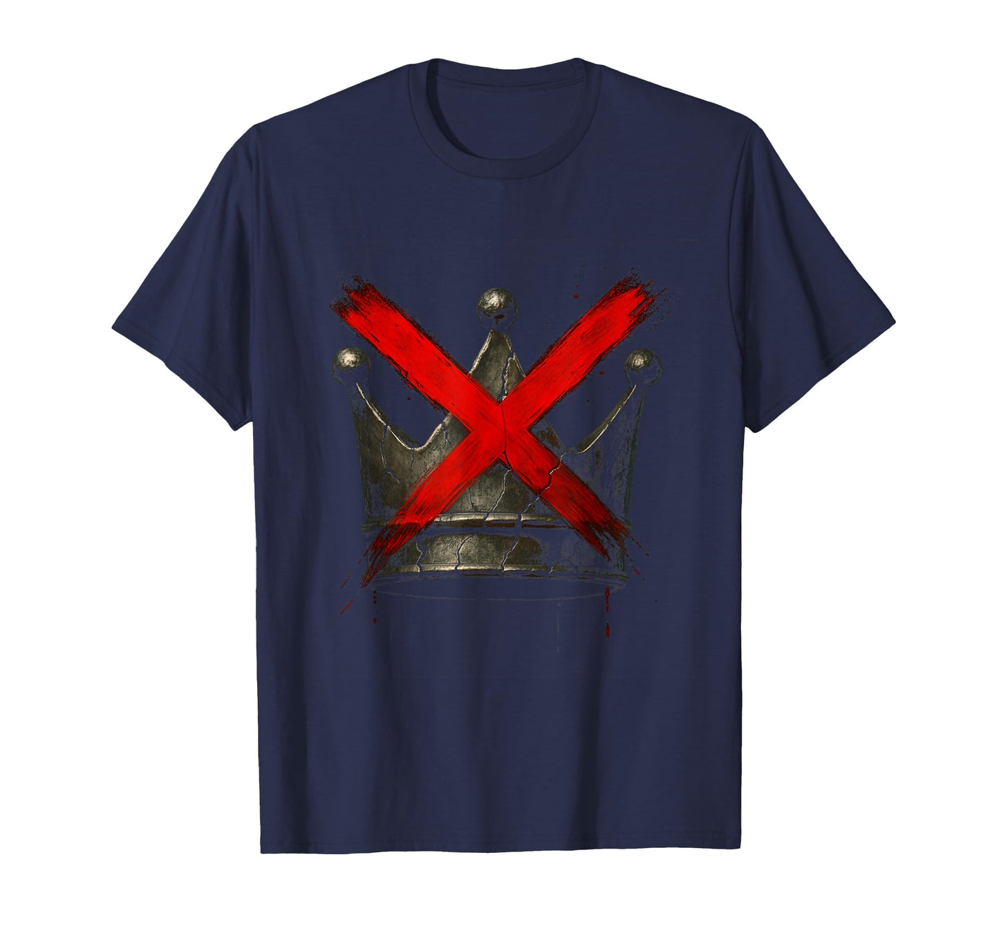 No Kings Grunge Crown Freedom T-Shirt