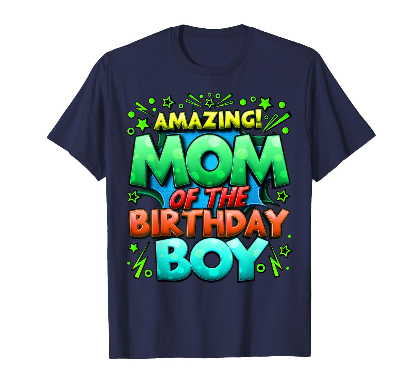 Mom of the Birthday Boy Matching Family Mommy T-Shirt