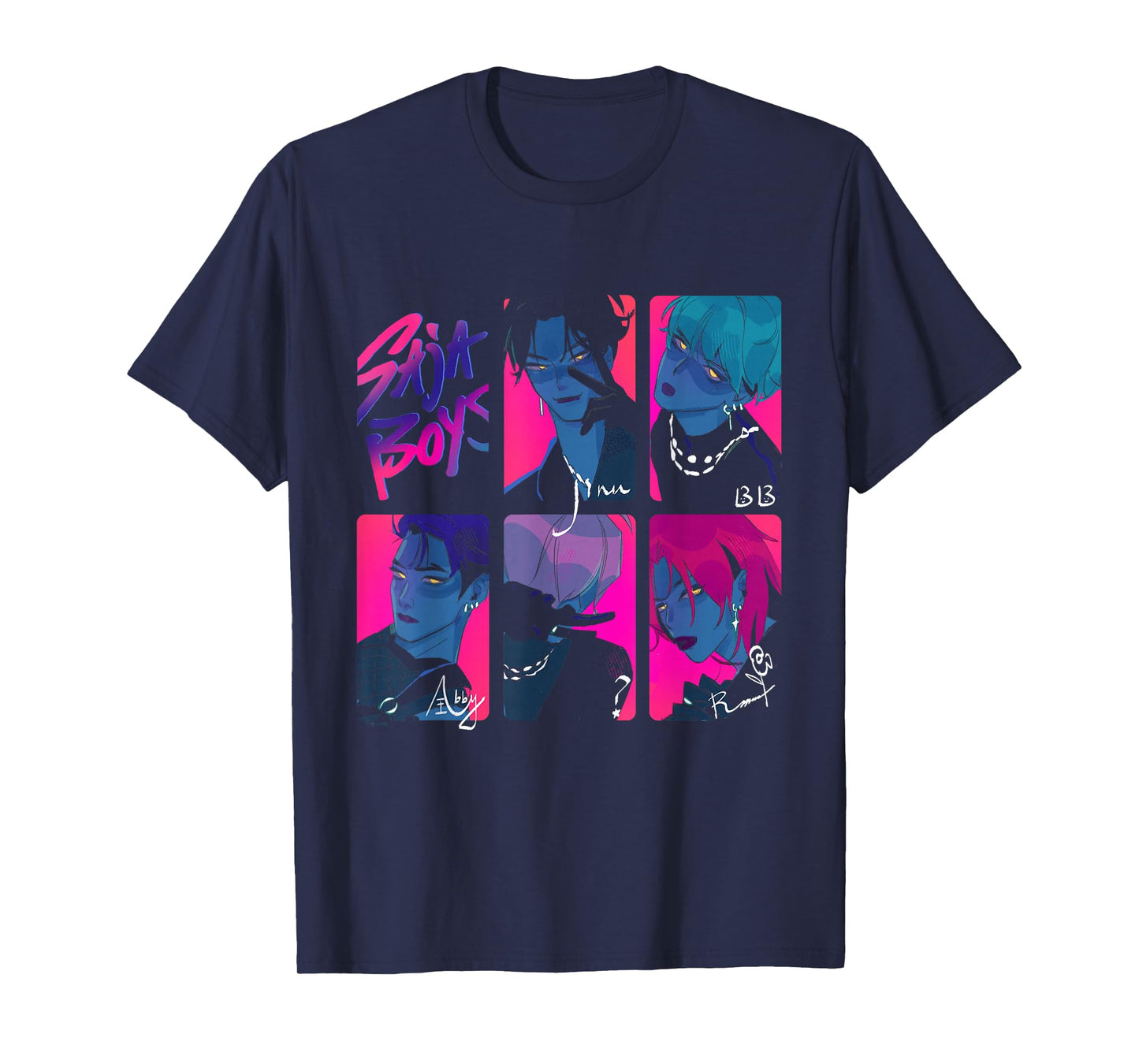 Kpop Demon Hunters Saja Boys Photocards Officially Licensed T-Shirt