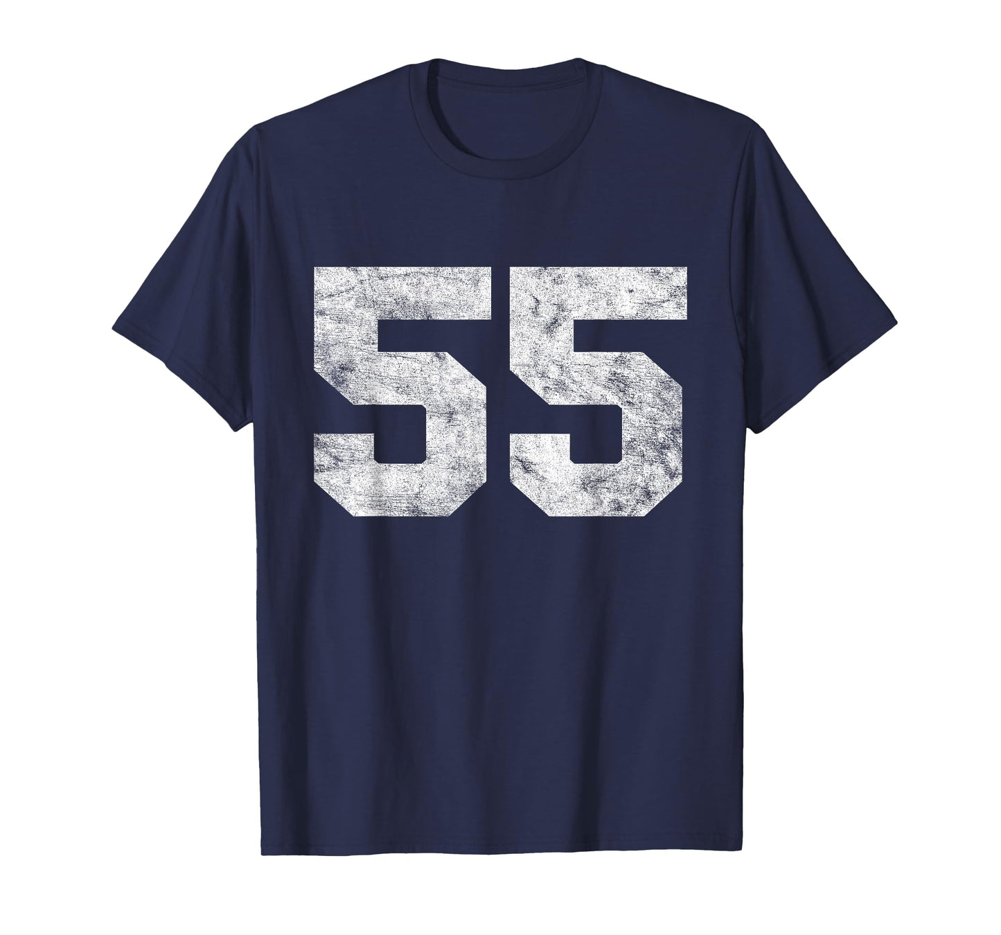 Vintage Lucky Number 55 Birthday Sports Player Team Athlete T-Shirt