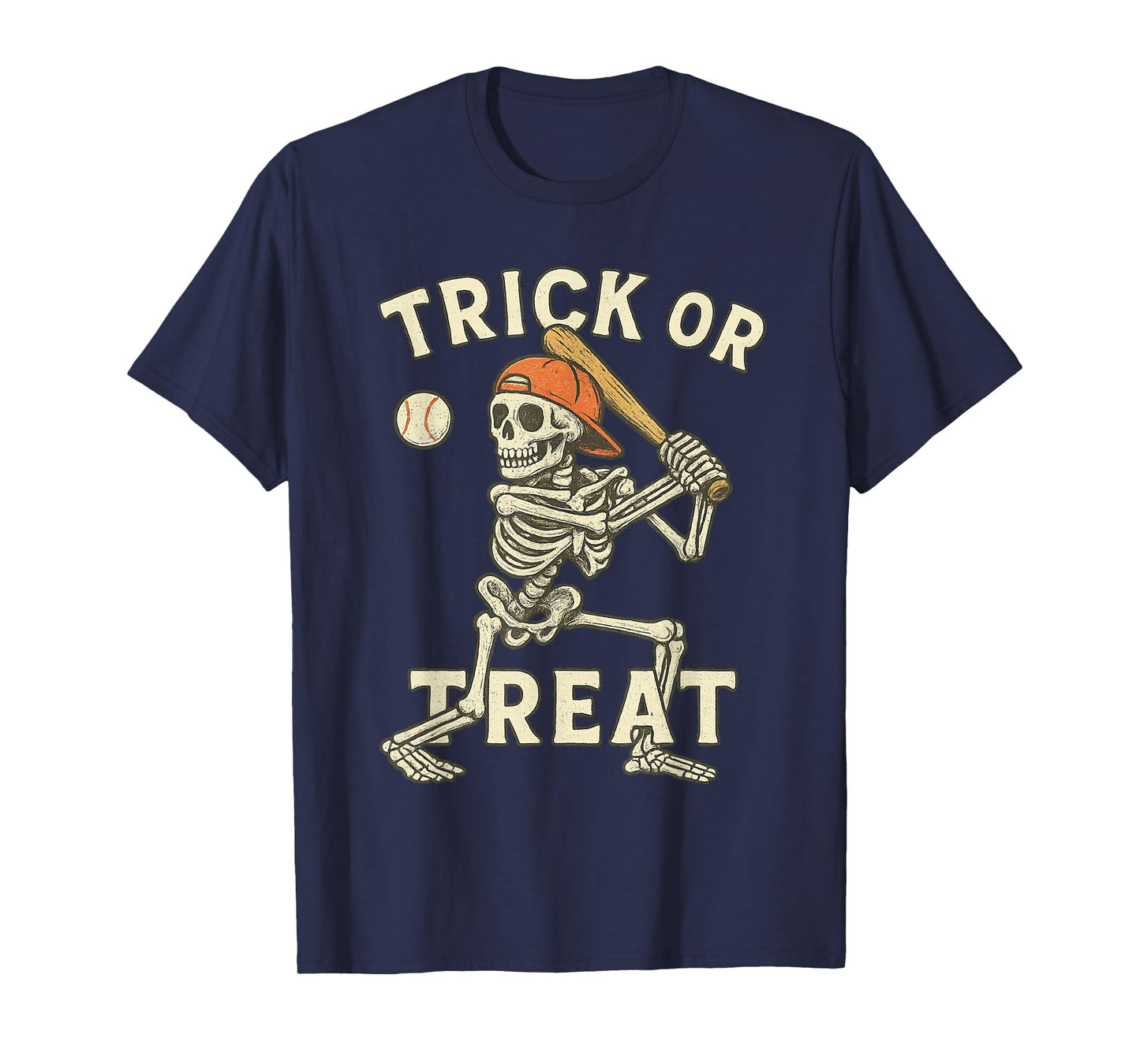 Skeleton Baseball Halloween Costume Funny Men Boys Kids Tee T-Shirt