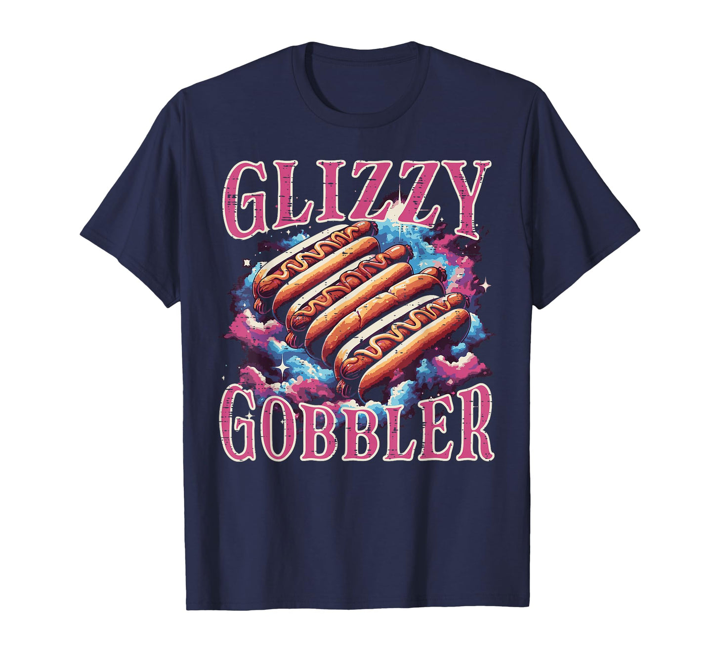 Glizzy Gobbler Hotdogs Funny Meme Food Men Women Boys Kids T-Shirt