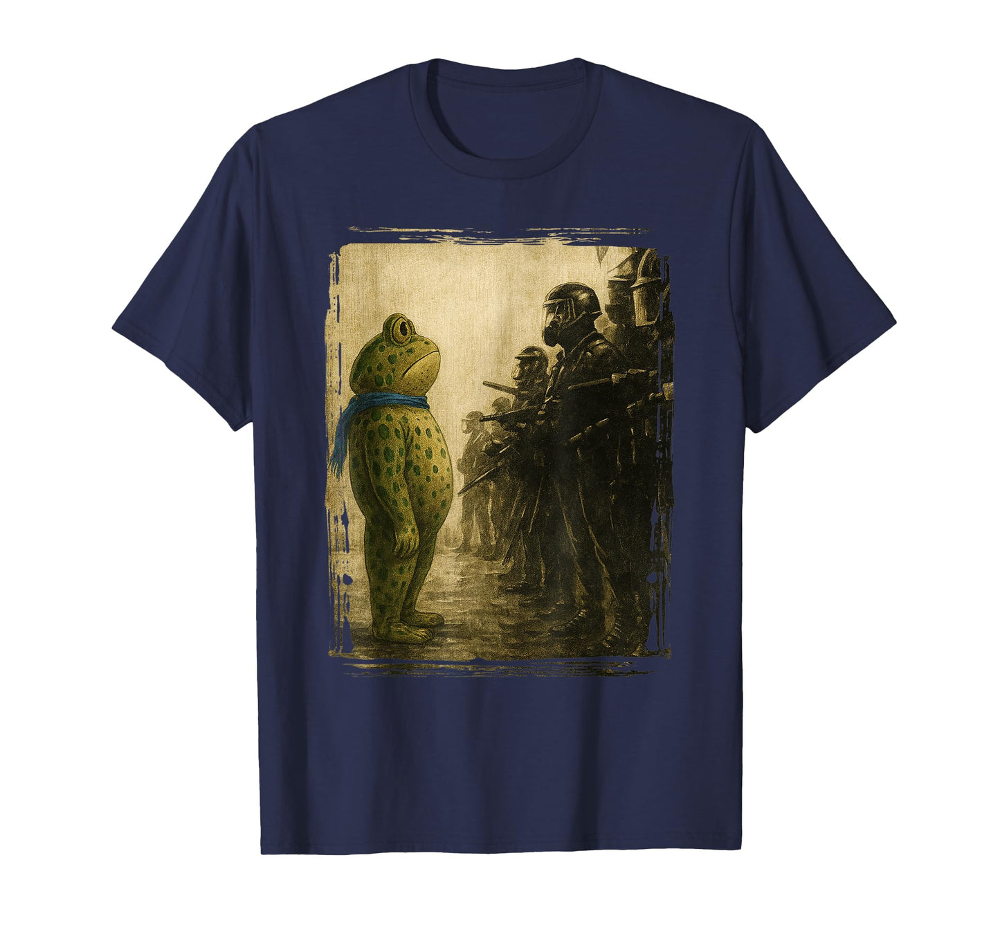 Portland Frog Funny City Art - Portland Frog Protest T-Shirt