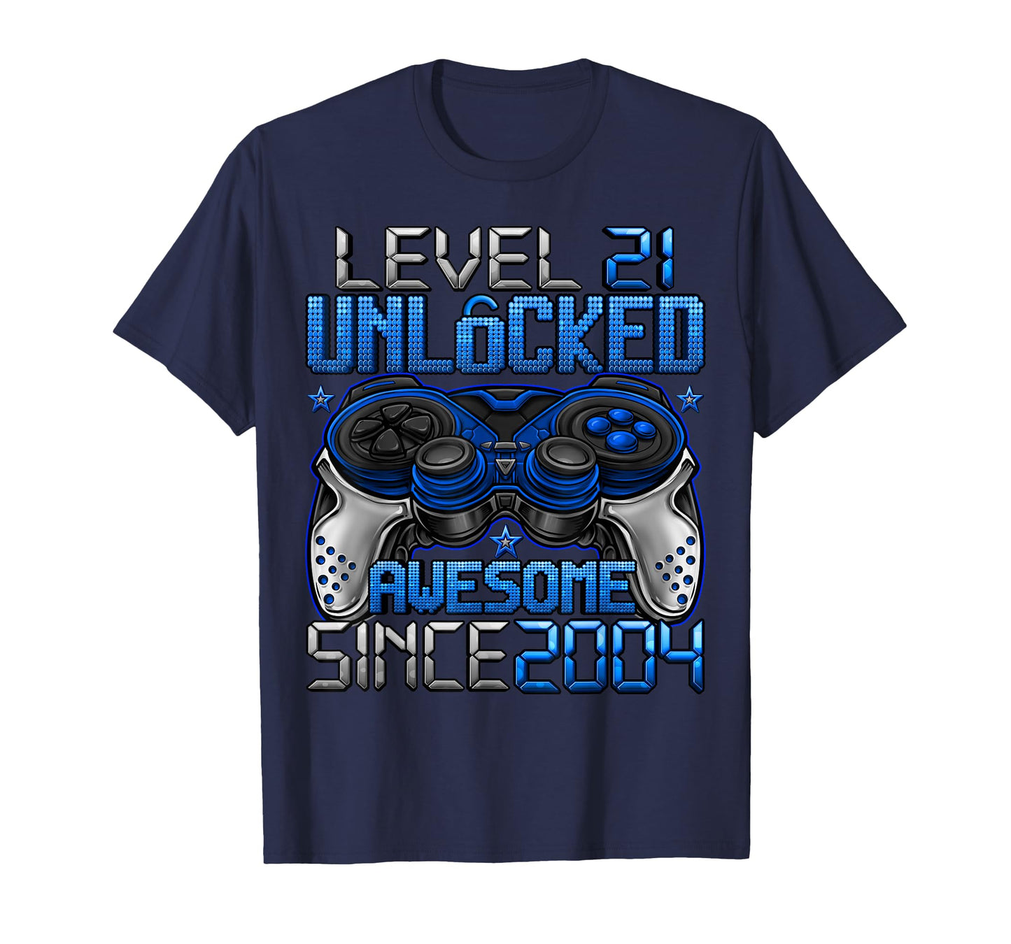 Level 21 Unlocked 21 Year Old Gifts Boys 21st Birthday Boy T-Shirt