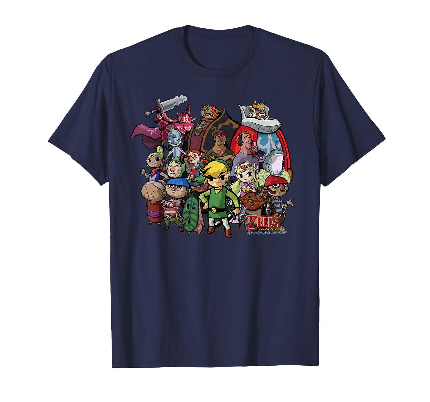 Nintendo Zelda The Windwaker Group Shot Graphic T-Shirt T-Shirt