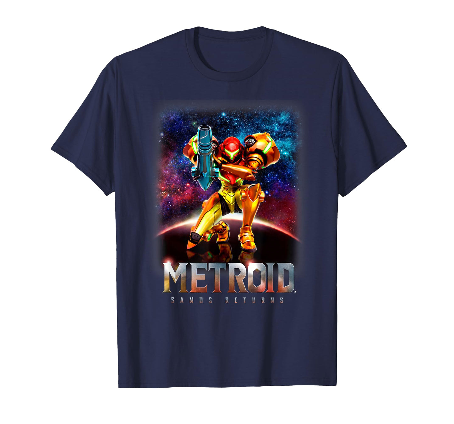 Nintendo Metroid Samus Returns Portrait Graphic T-Shirt T-Shirt