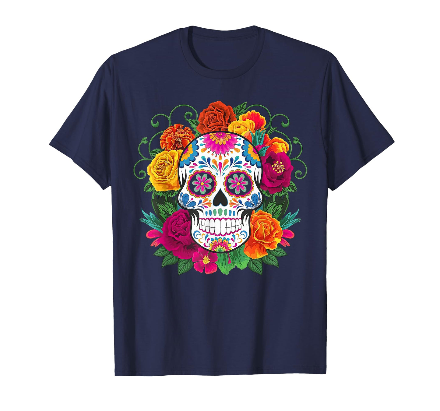 Dia De Los Muertos Costume Day of The Dead Sugar Skull T-Shirt