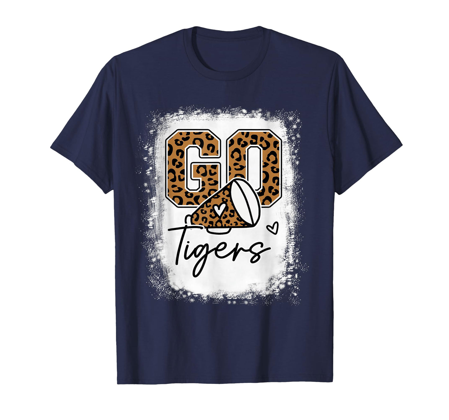 Go Cheer Tigers School Sports Fan Spirits Mascot Leopard T-Shirt