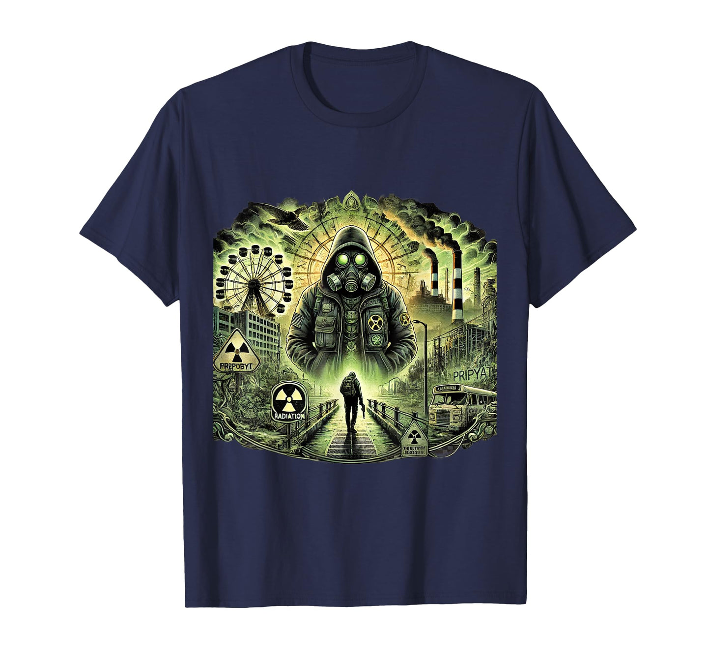 Chernobyl Radiation Zone, Abandoned Pripyat, Stalker Game T-Shirt