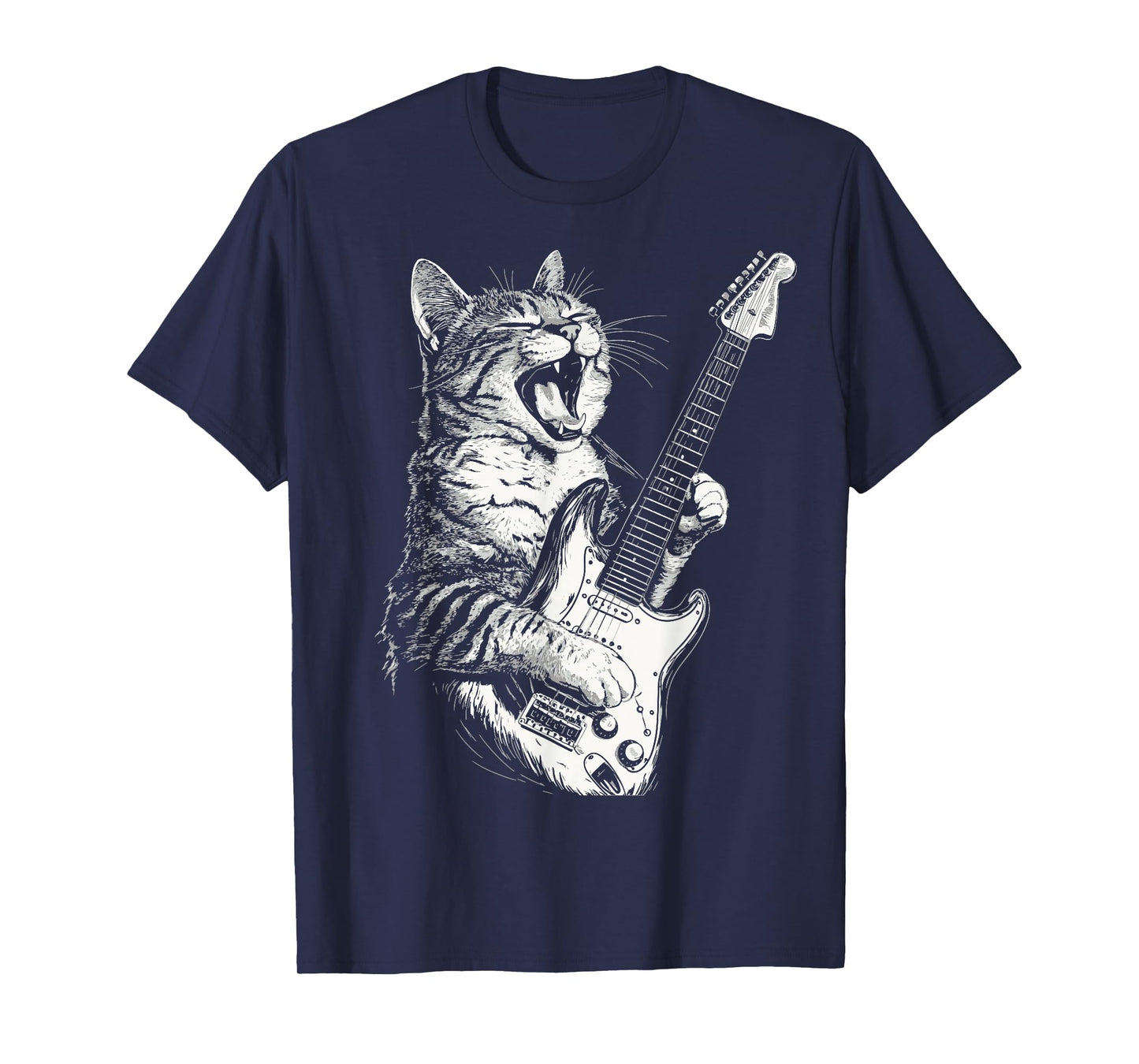 Cat Playing Guitar T-Shirt