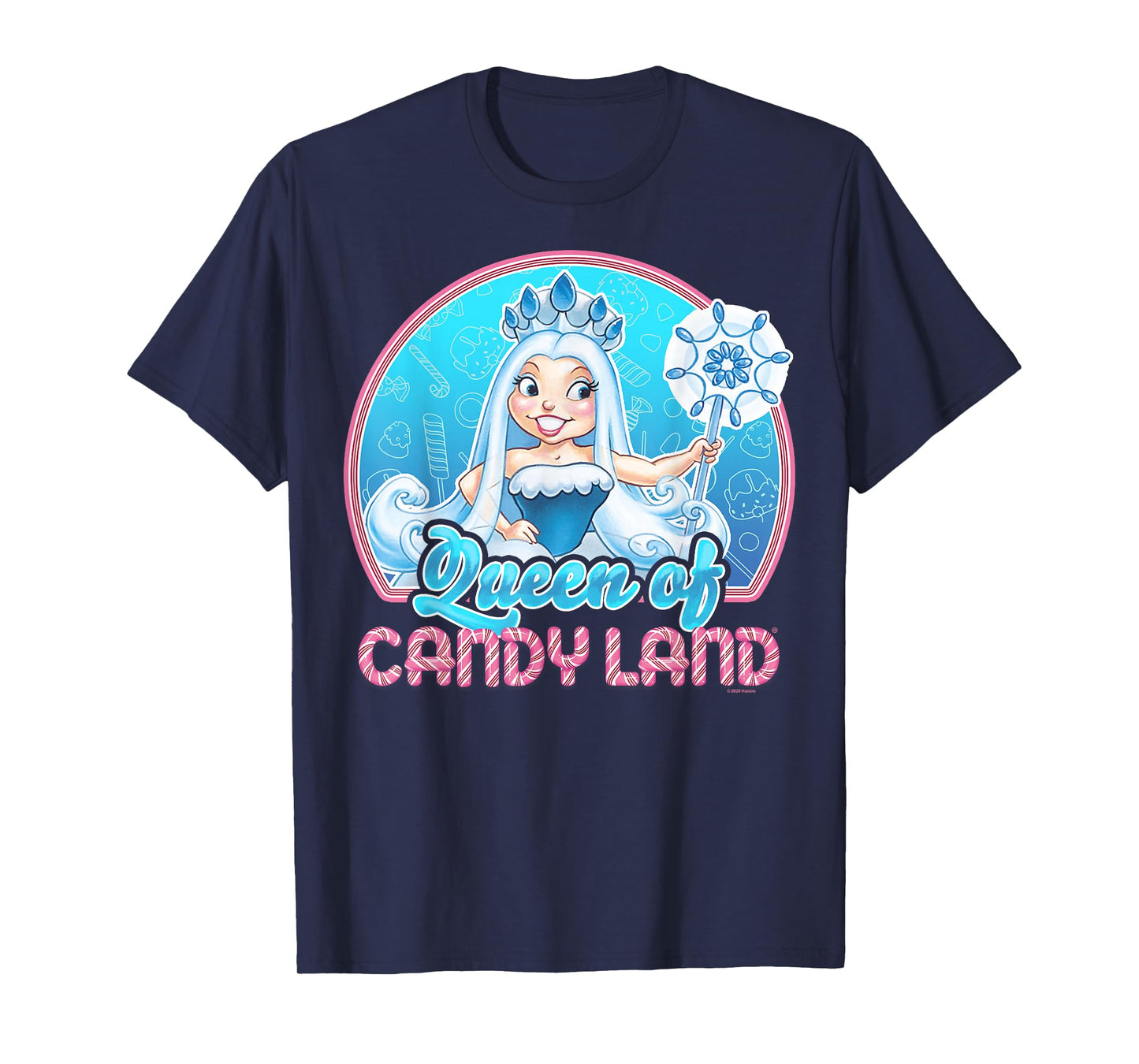 Candy Land Queen Of Candy Land Portrait T-Shirt