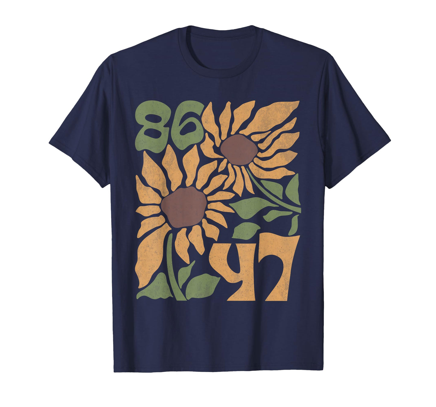 8647 Subtle Resist Trump 86 47 Floral Boho Style T-Shirt