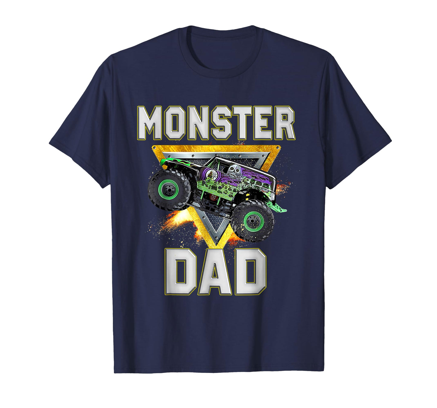 Monster Truck Dad Family Birthday Party Father's Day Gift T-Shirt