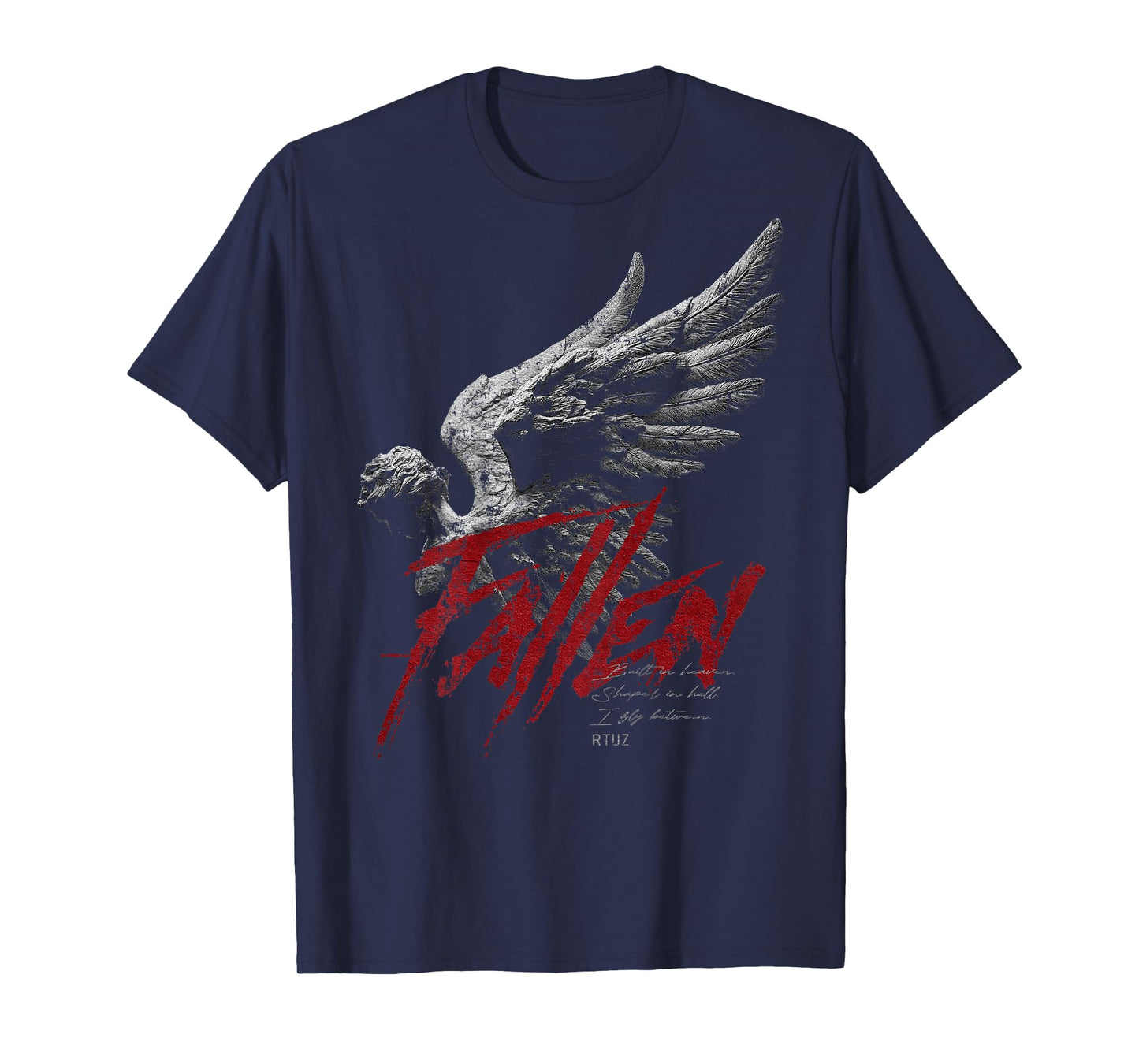 Hip Hop Vintage Edgy Urban Y2K Back Print Streetwear Angel T-Shirt