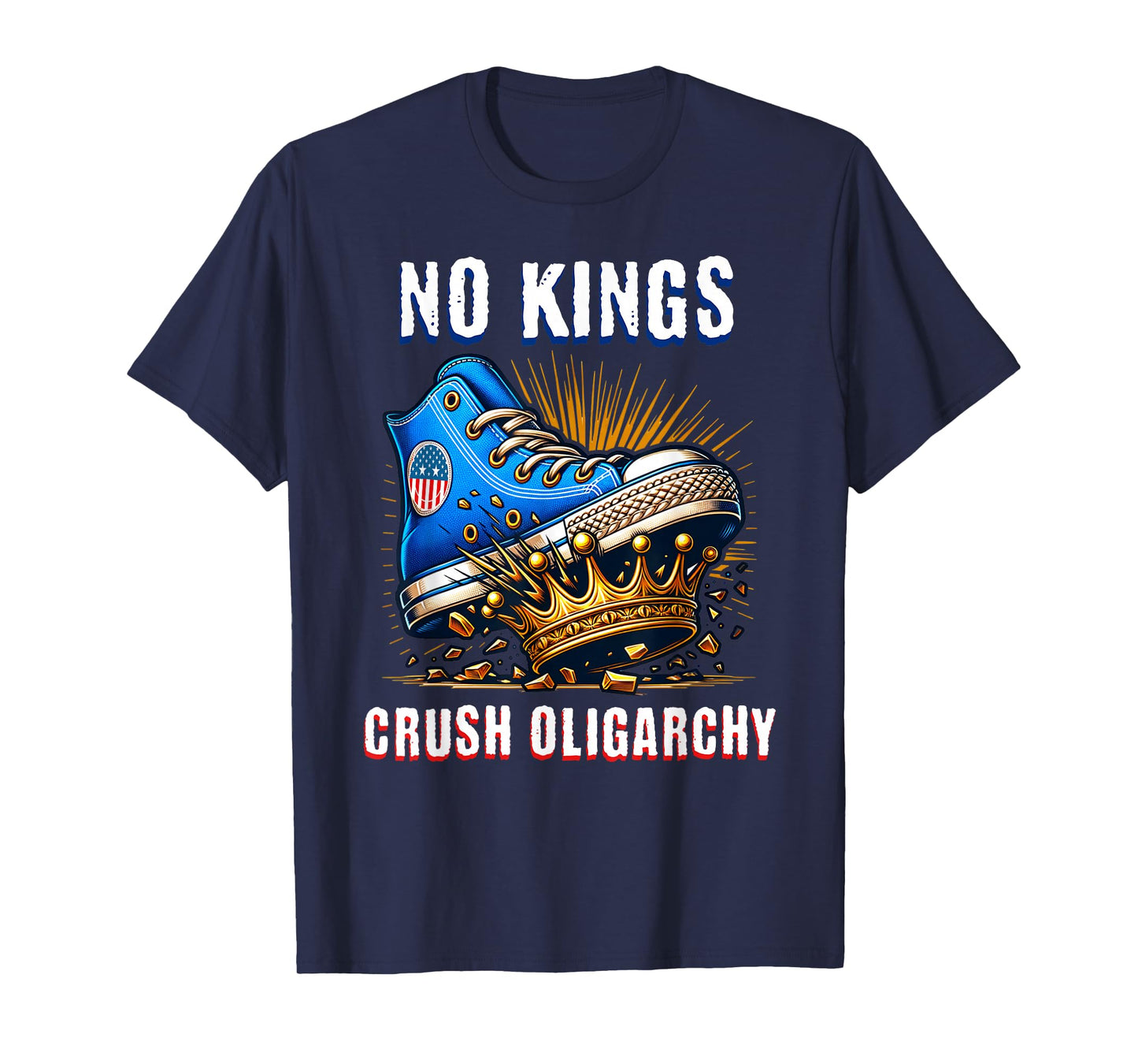 No Kings in America No King Protest Fight Oligarchy T-Shirt