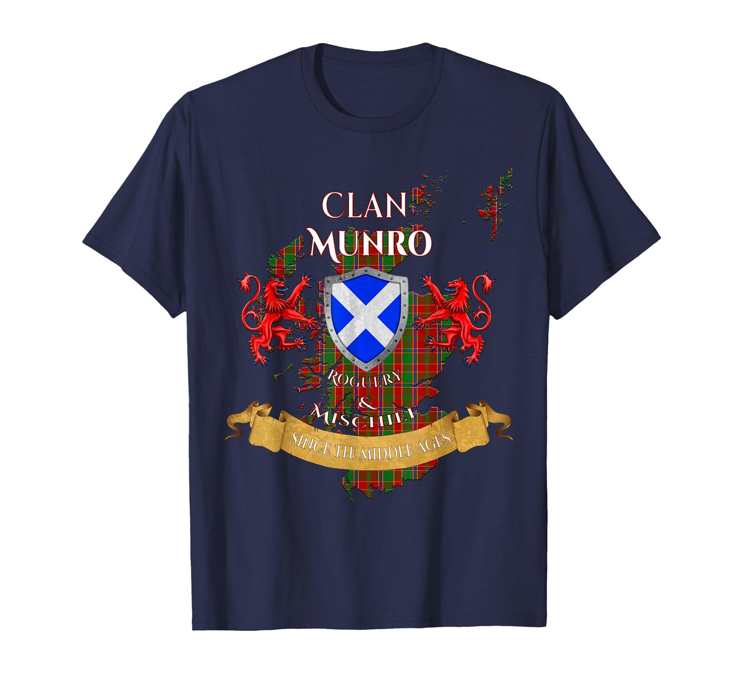 Munro Scottish Family Clan Middle Ages Mischief T-Shirt