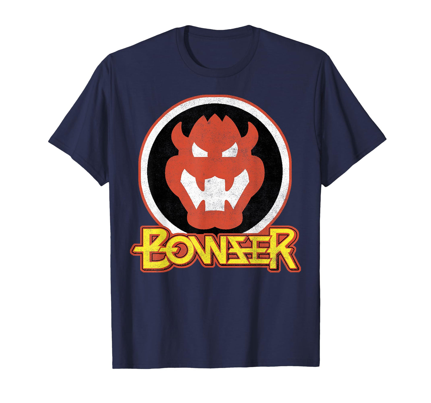 Super Mario Bowser Retro Portrait Graphic T-Shirt T-Shirt