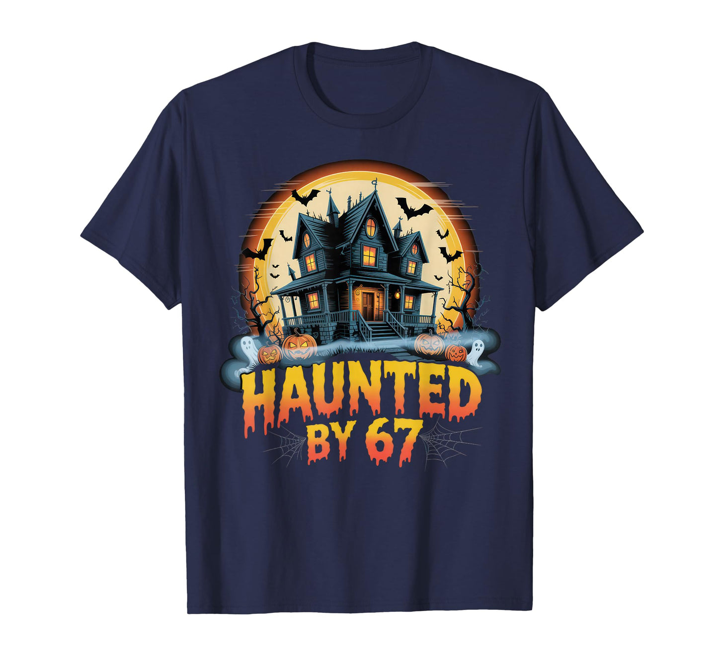 67 Meme Halloween Costume Haunted by 6-7 Brainrot Six Seven T-Shirt