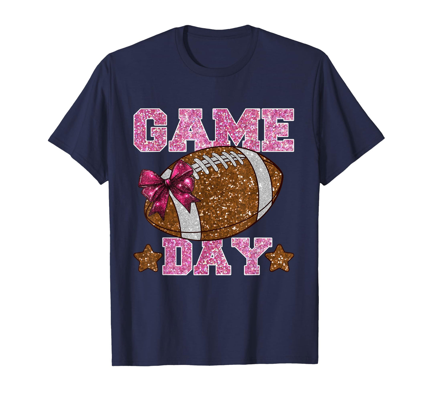 Game Day Football Season Football Mama Girl Touchdown Season T-Shirt