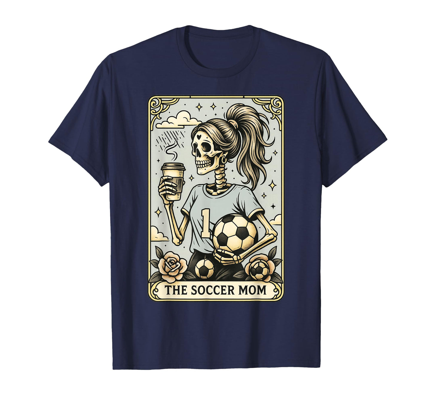 Soccer Mom Tarot Card, Vintage Halloween Soccer Mama T-Shirt