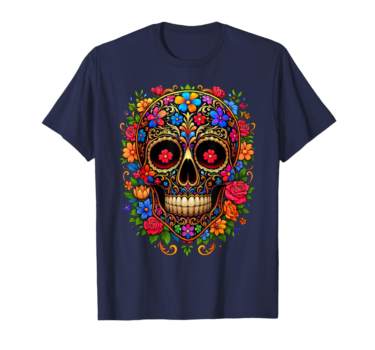 Dia De Los Muertos Costume Day of The Dead Sugar Skull T-Shirt