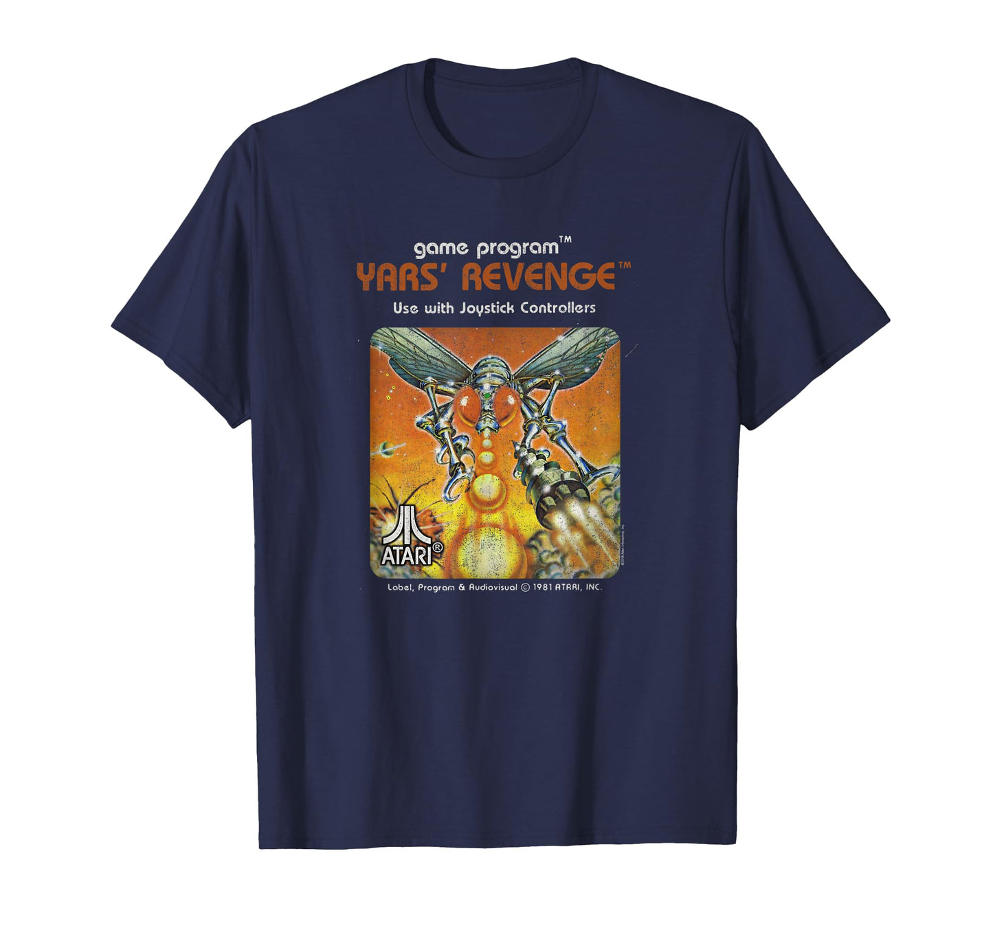 ATARI Yars Revenge Video Game Cartridge T-Shirt