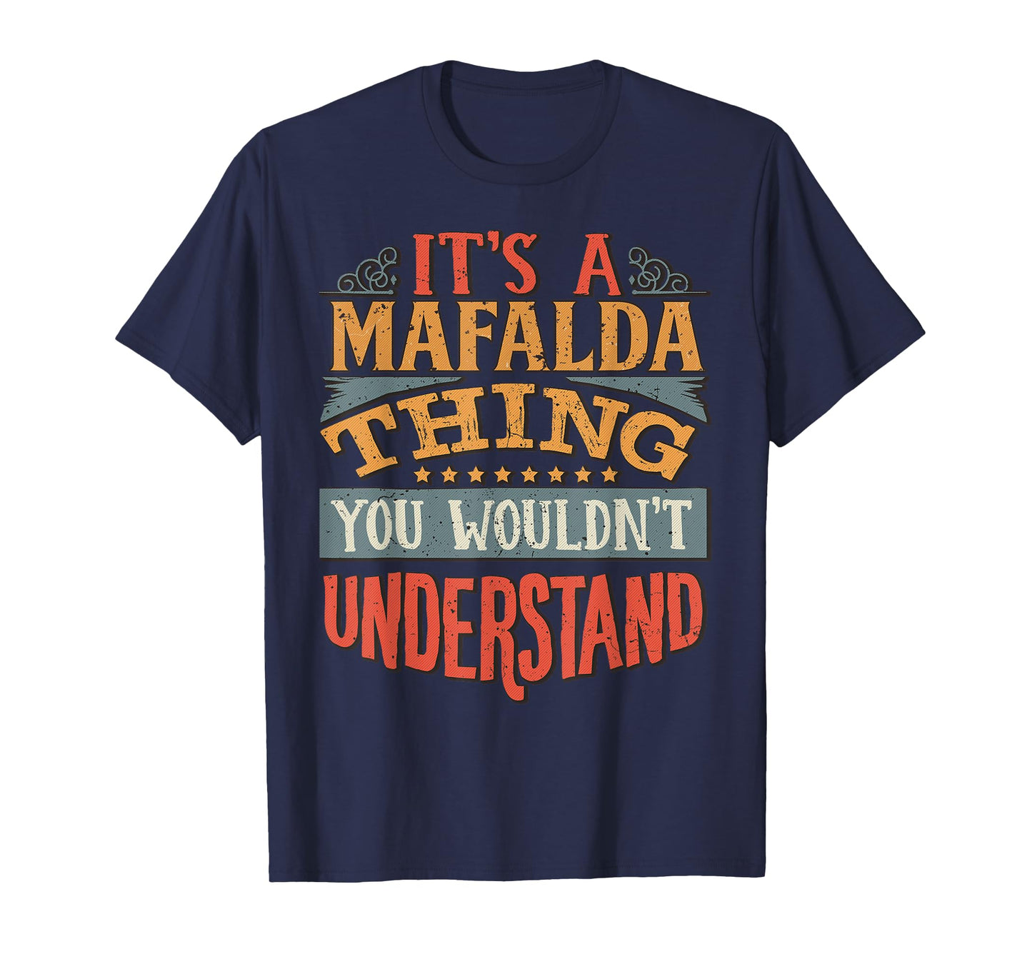Mafalda Name Gifts By Vnz Women's Black Small Modern Classic T-Shirt