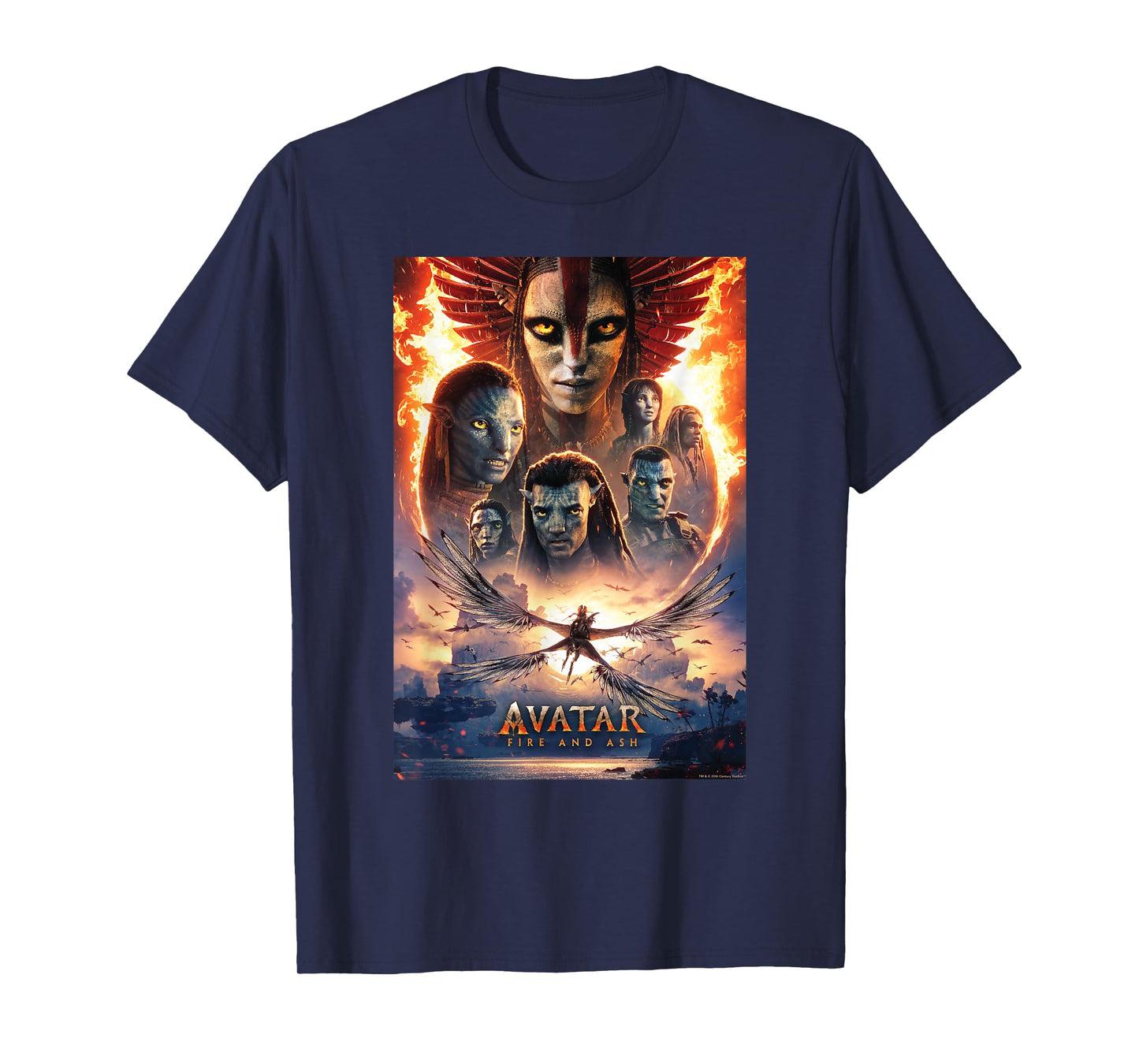 Avatar: Fire and Ash Official Movie Theatrical Poster T-Shirt