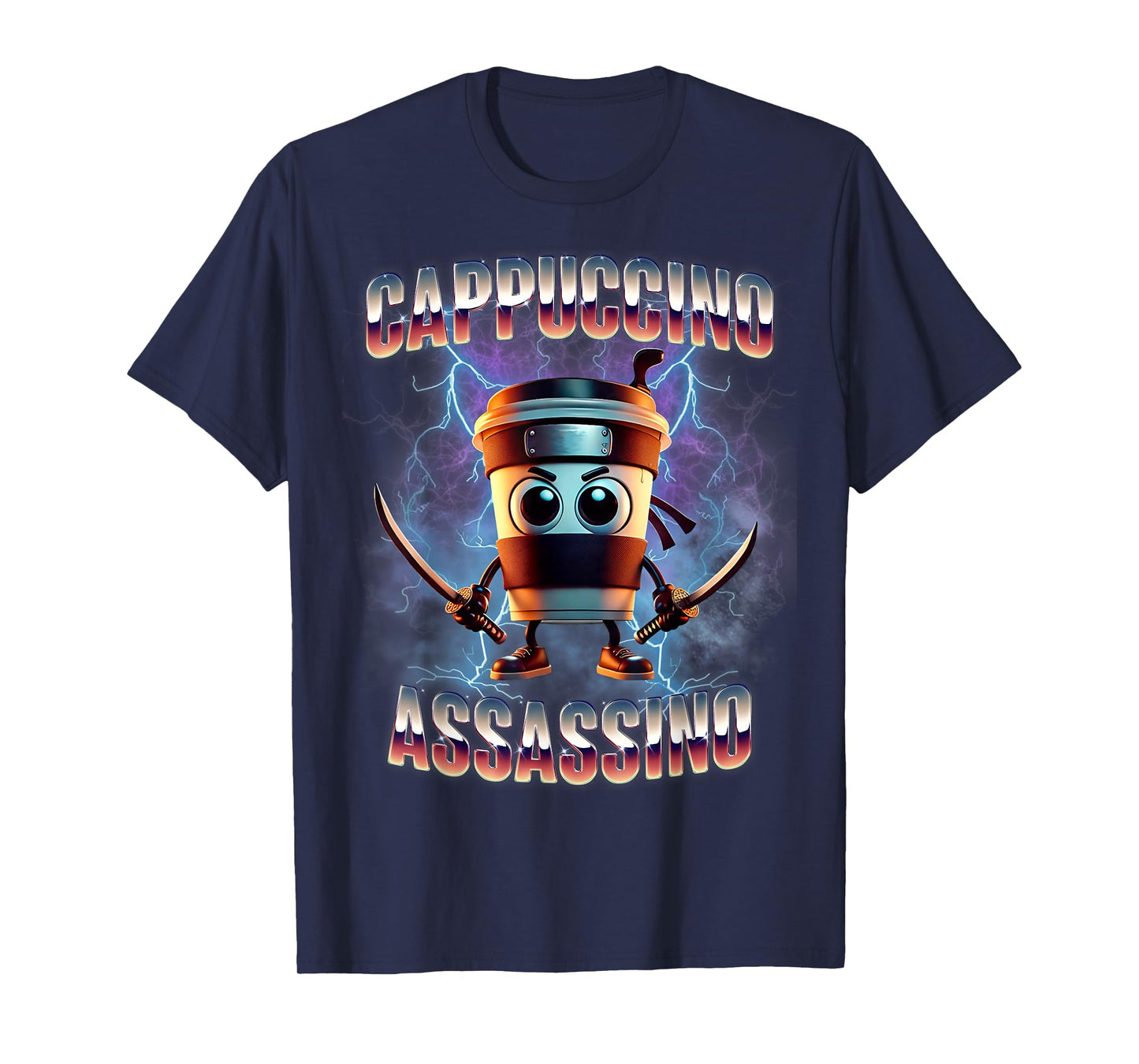 Cappuccino Assassino Brainrot Italian Meme T-Shirt