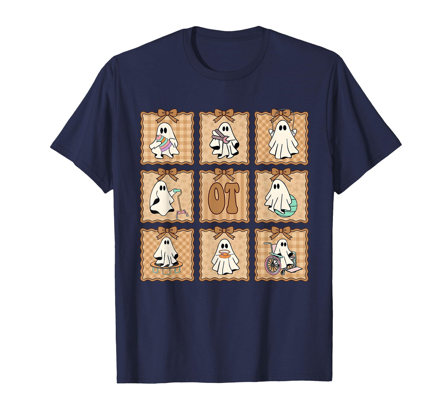 OT Halloween Occupational Therapy Ghost Spooky Nurse COTA T-Shirt