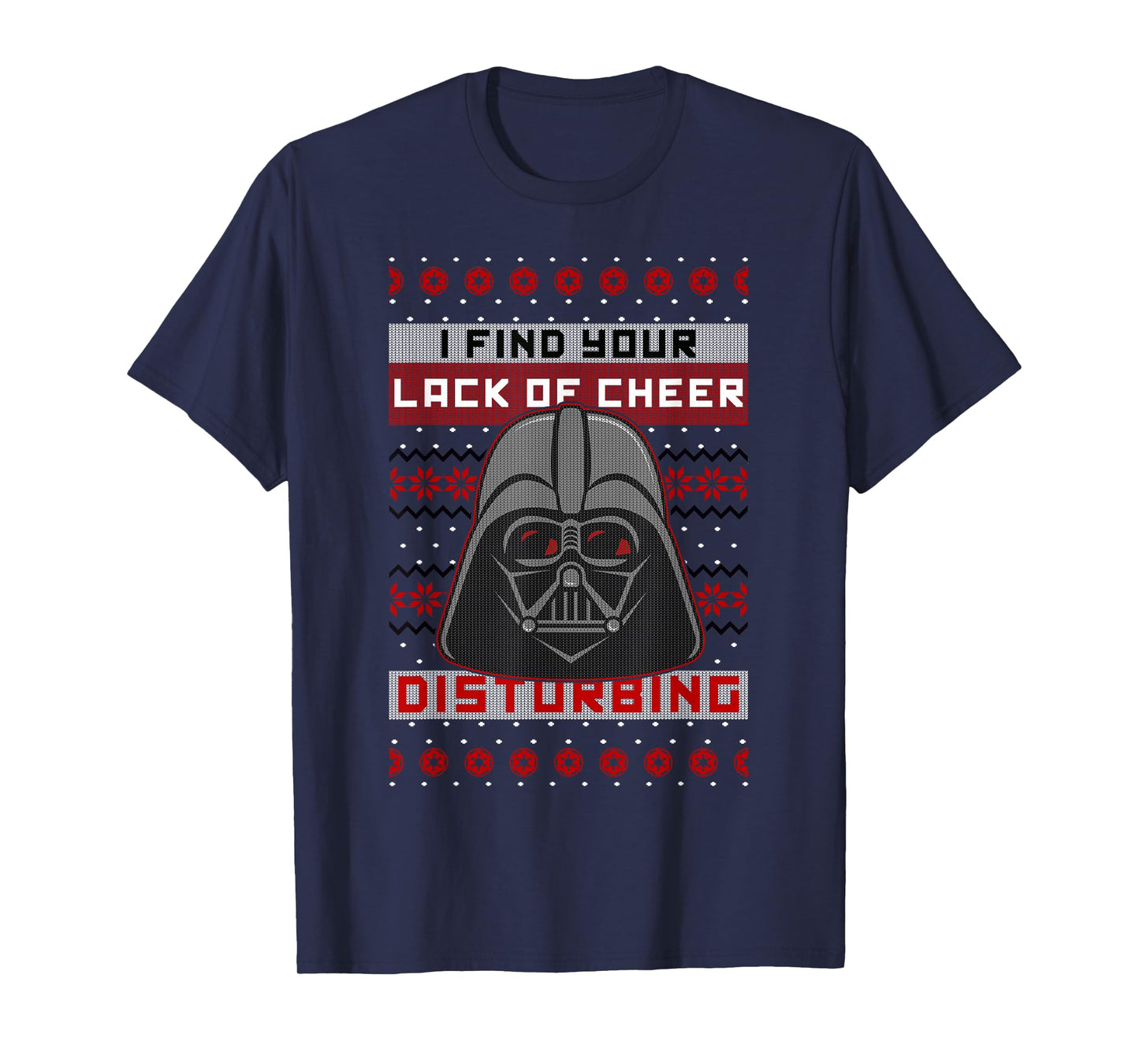 Star Wars Vader Lack Of Cheer Ugly Christmas Sweater T-Shirt T-Shirt