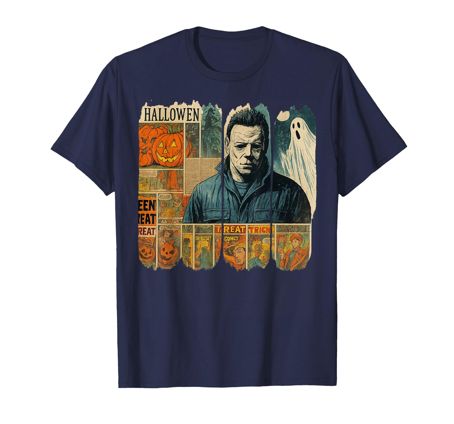 Spooky Season Halloween The Monster Frankenstein Vintage T-Shirt