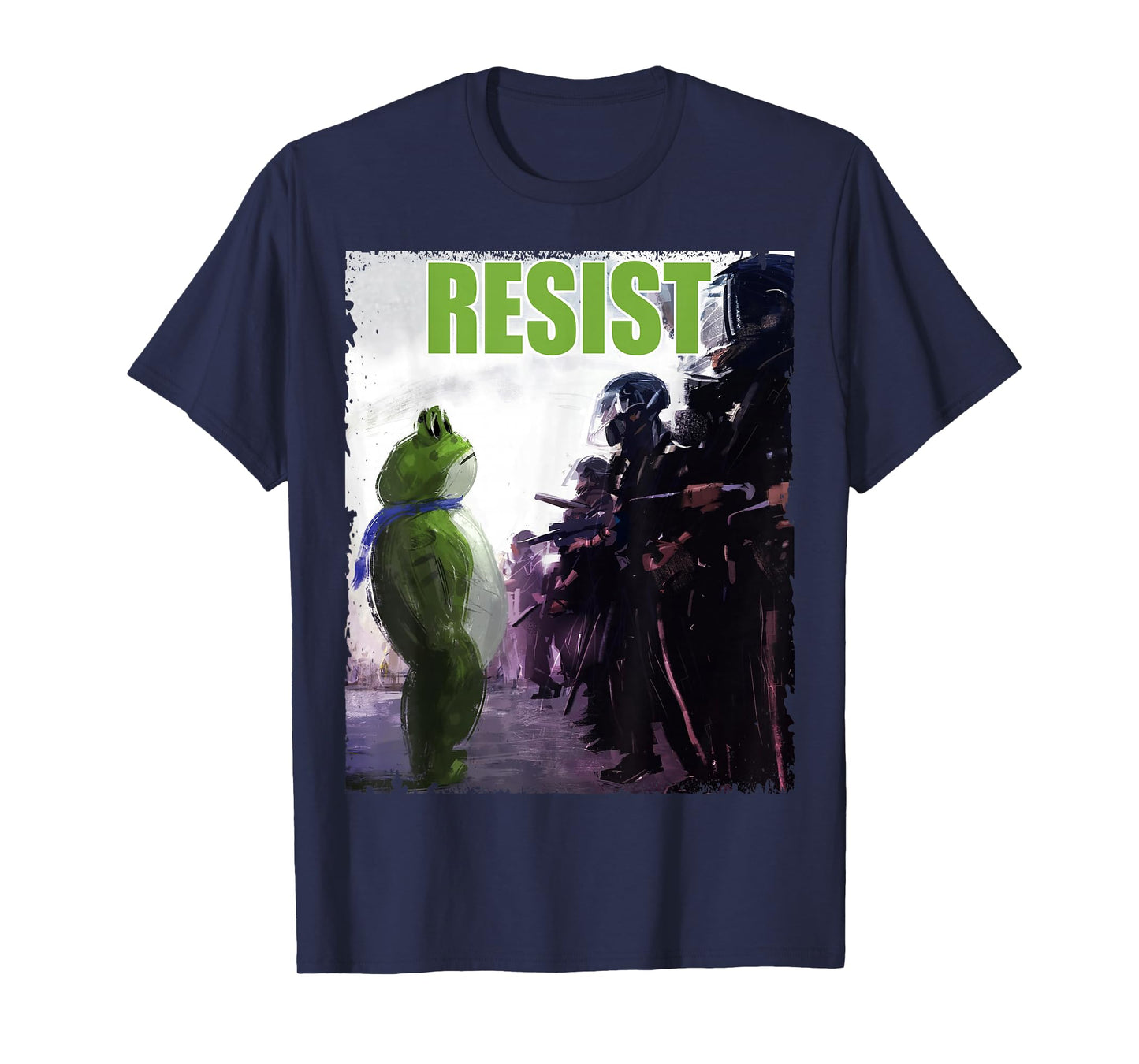 Funny Frogs Against Fascism, Resist Stand for Freedom T-Shirt