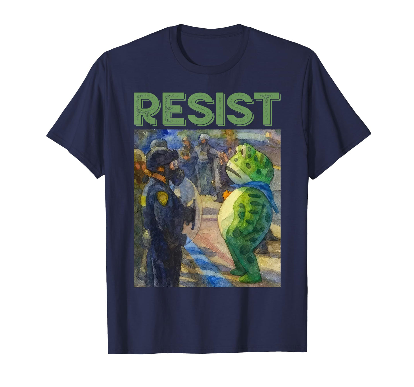 Resist Frog Portland Frog Protest for Men Women T-Shirt