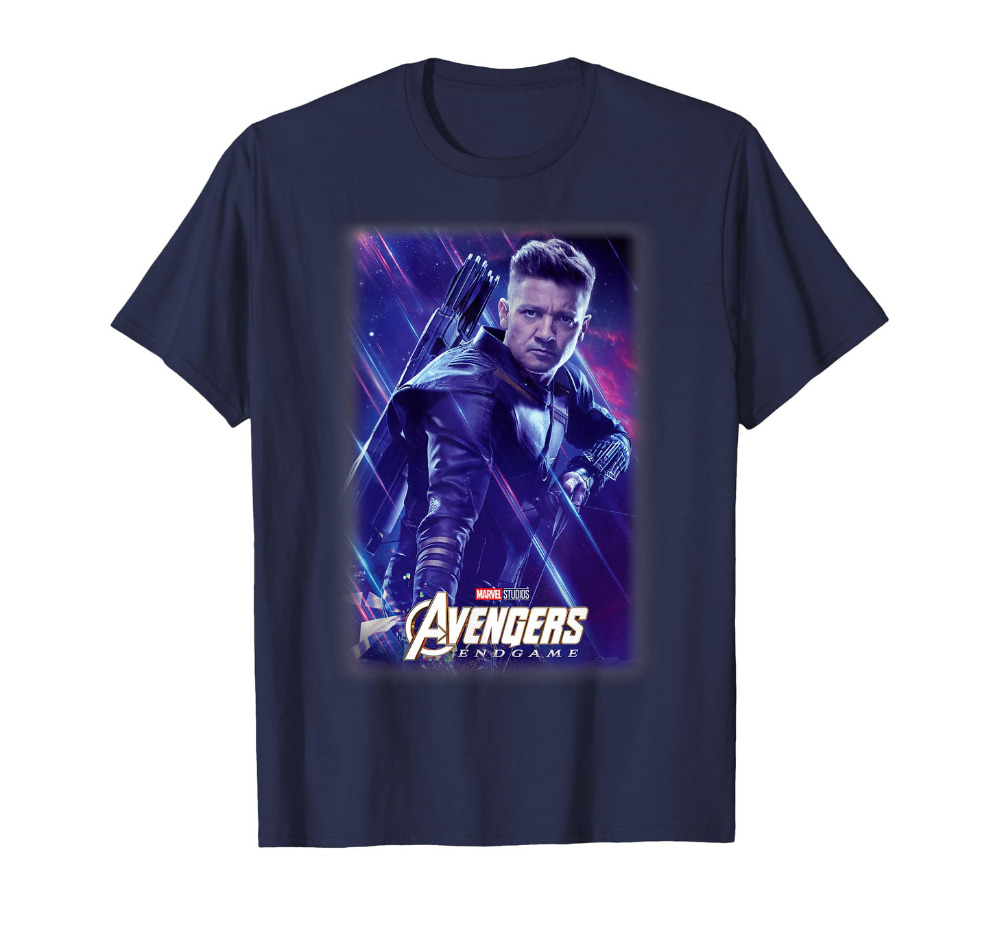 Marvel Avengers Endgame Hawkeye Galactic Poster T-Shirt