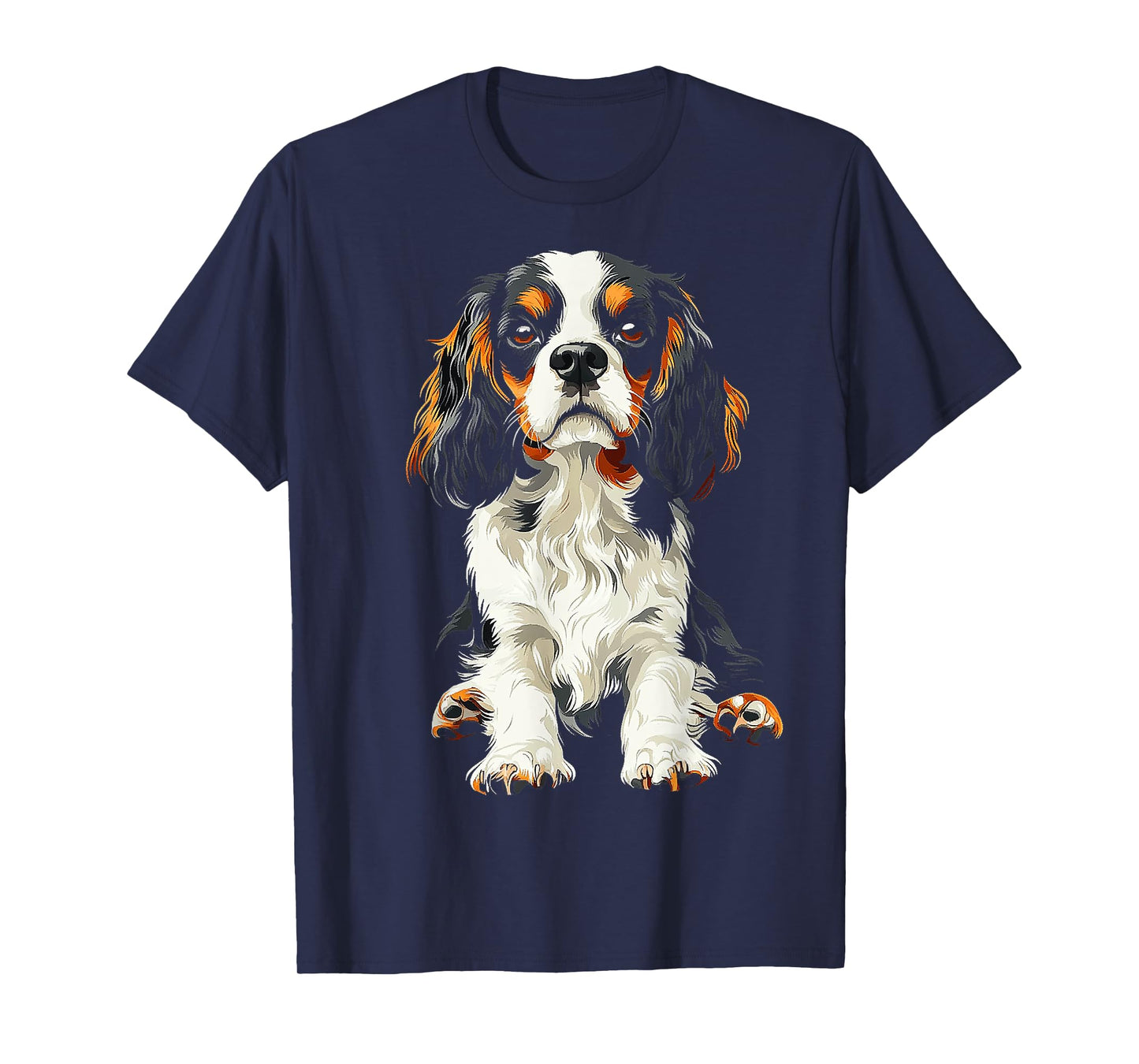 Cavalier King Charles Spaniel Dog Graphic Pet Artwork T-Shirt for Men Women Kids