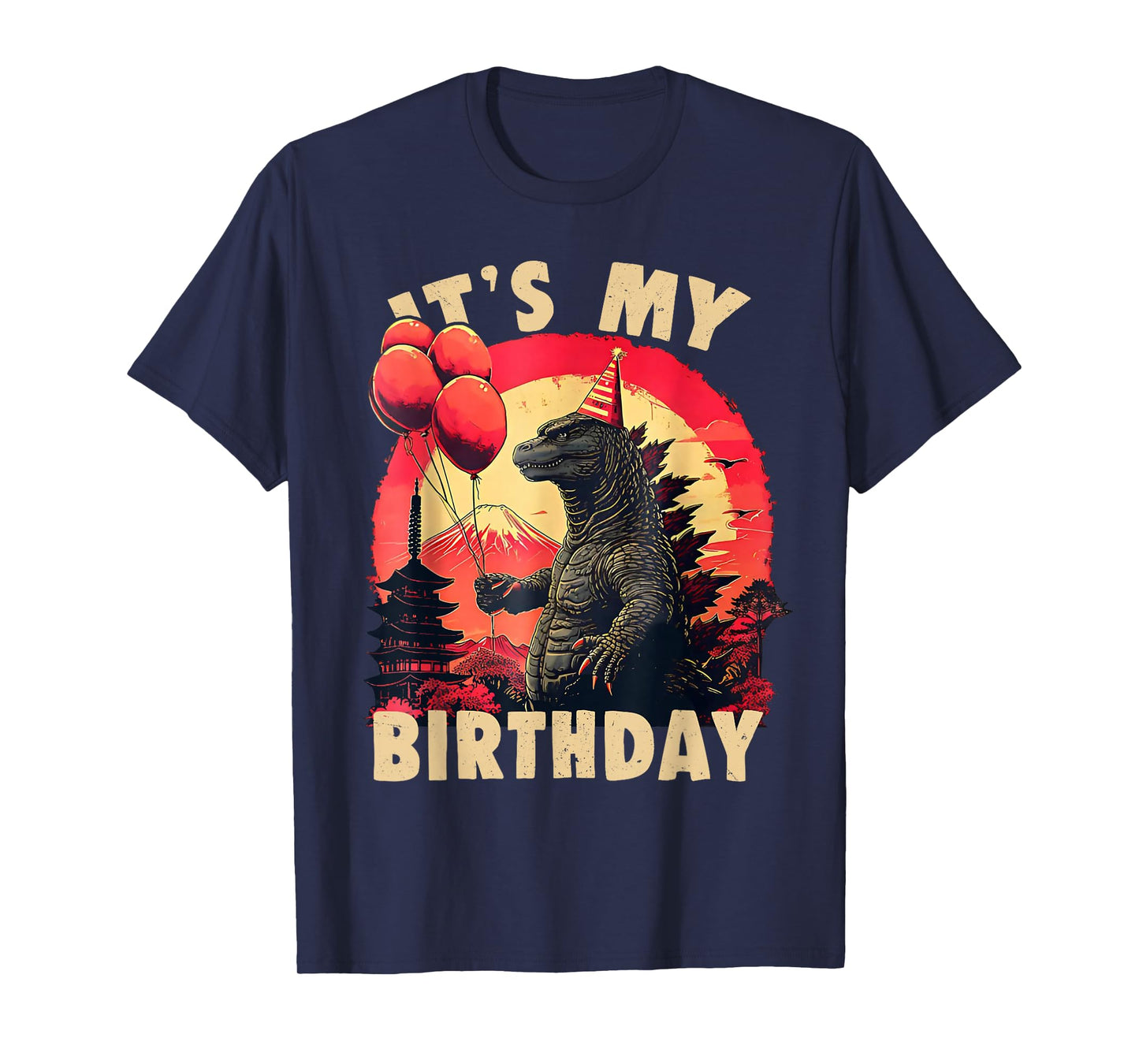 It's My Birthday Kaiju Birthday Party Japan Monster T-Shirt