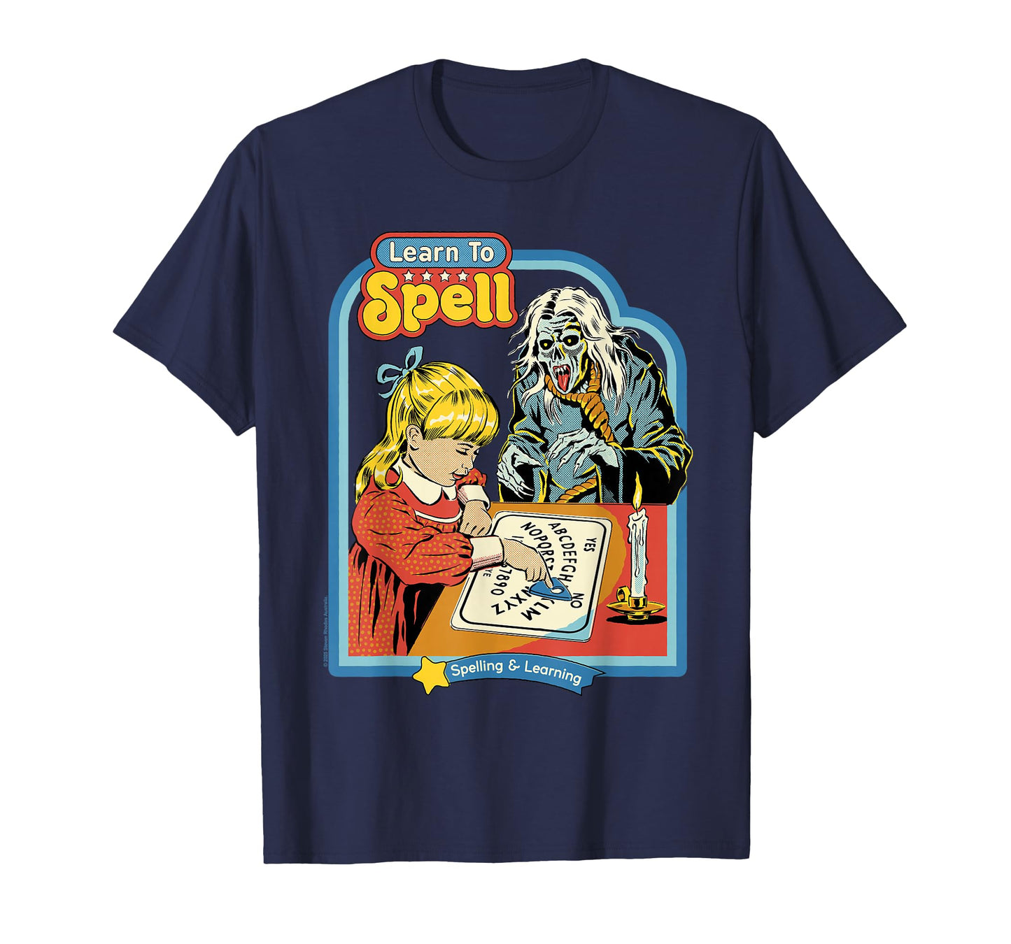 Learn to Spell Sarcastic Ghost Retro Funny Adult Humor T-Shirt