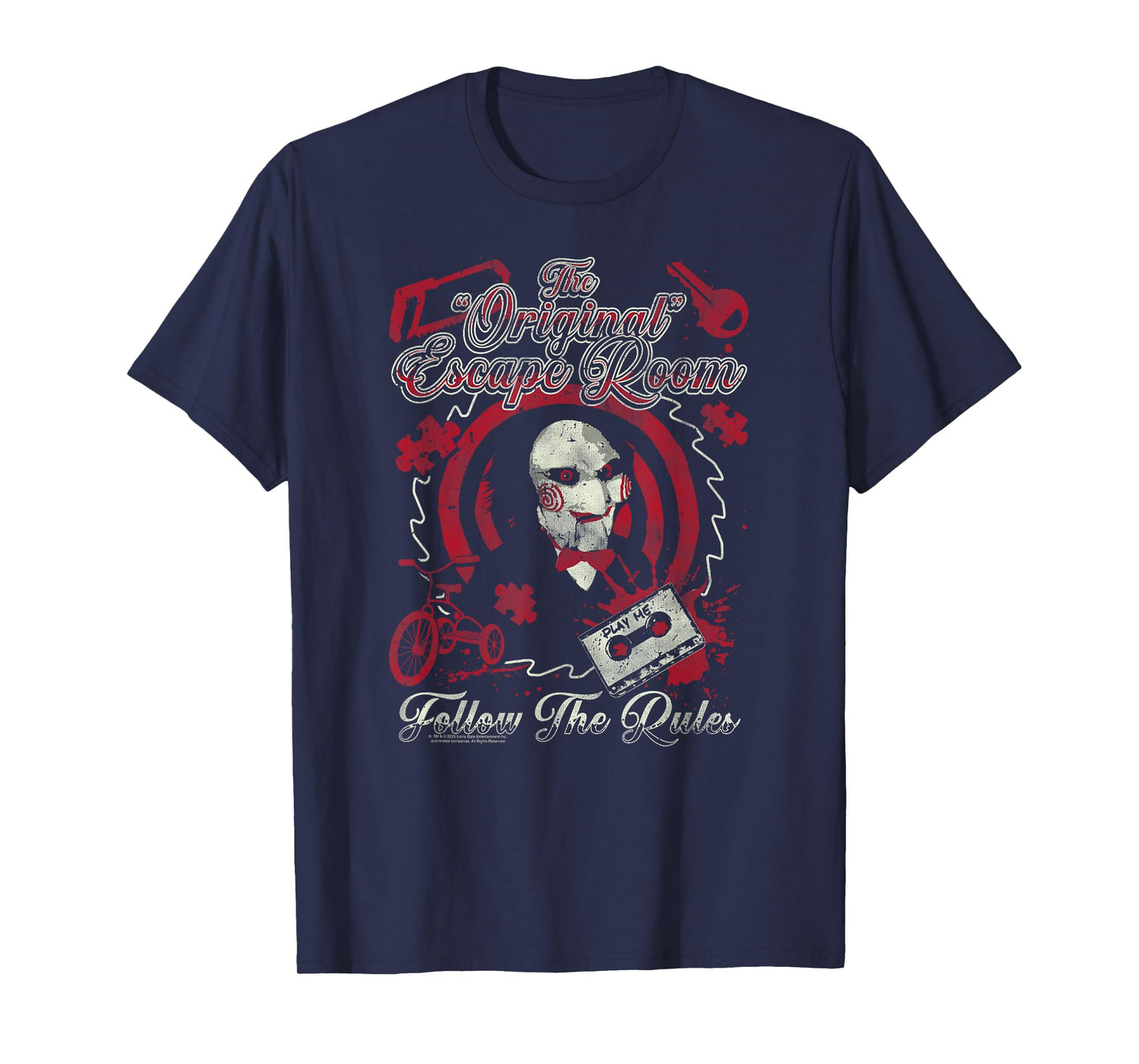 Saw Jigsaw's Original Escape Room Horror Movie T-Shirt