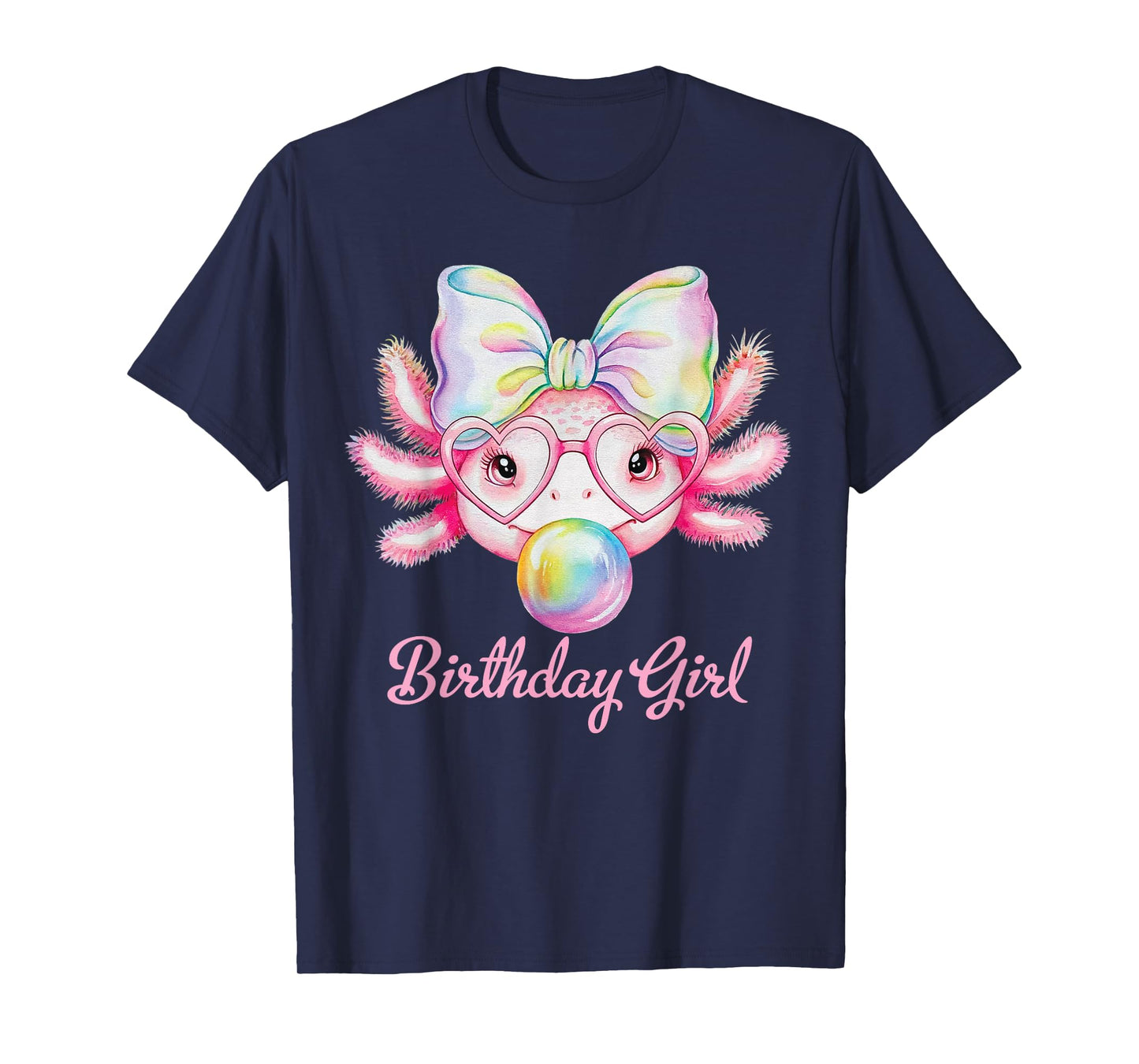 Birthday Girl Axolotl Lover Party Alotl Axolotl Girls Women T-Shirt