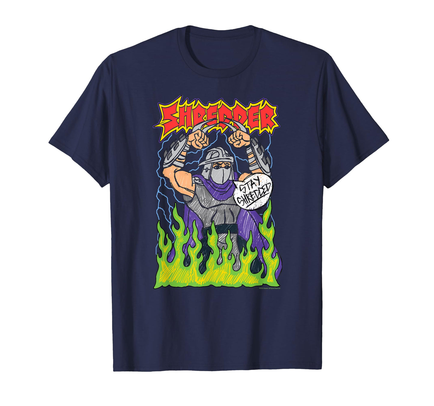 Teenage Mutant Ninja Turtles Stay Shredded Vintage Shredder T-Shirt