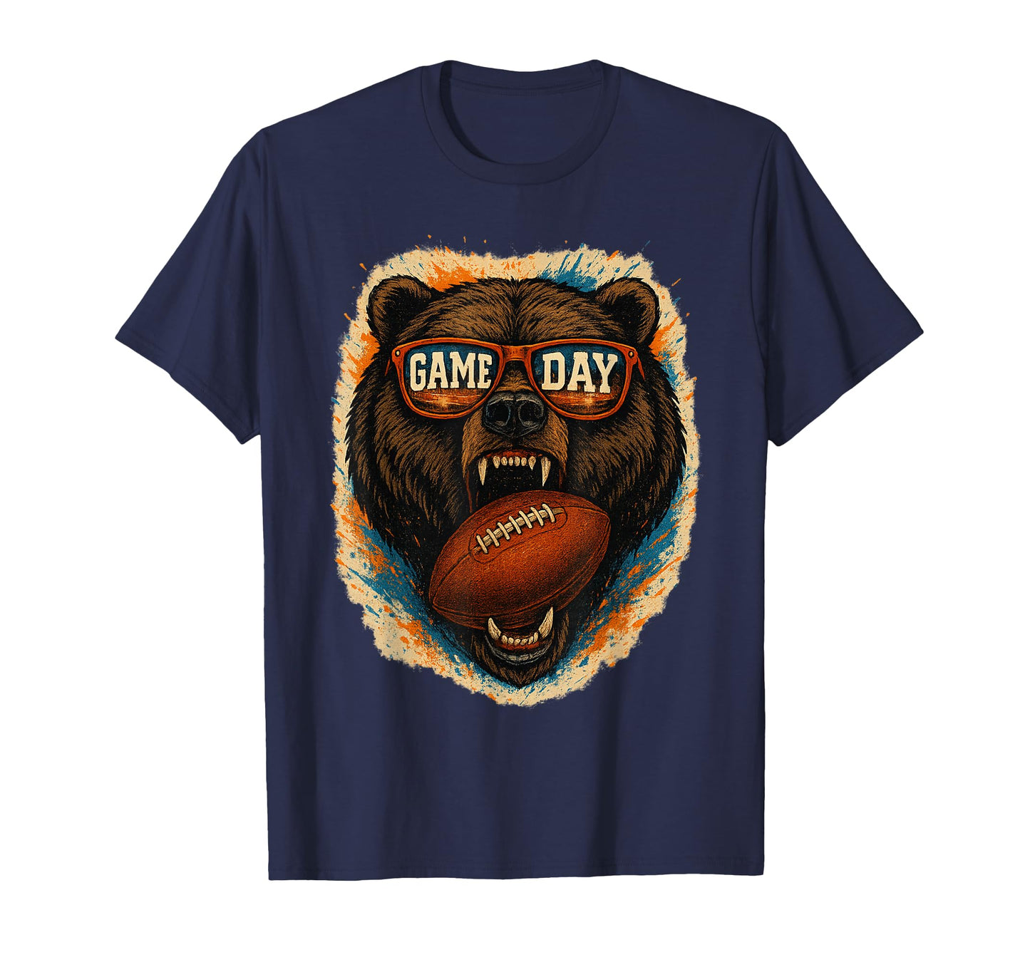 Funny Football Bear with Sunglasses, Game Day Bear T-Shirt