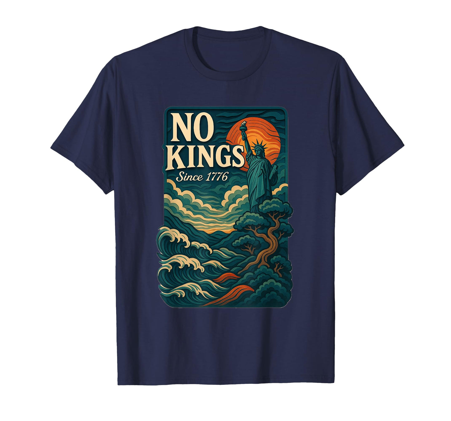 No Kings | Liberty & Democracy Statement Tee T-Shirt